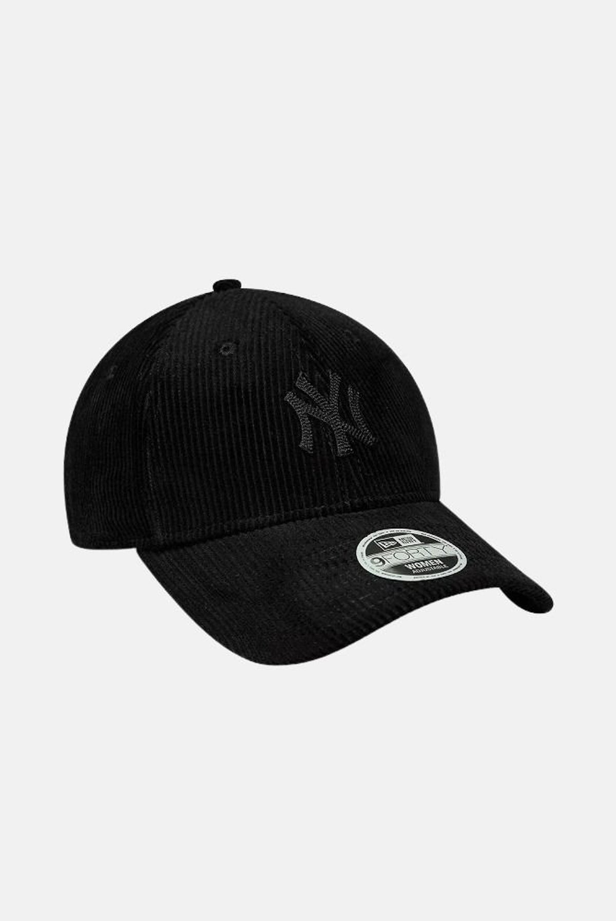 NEW ERA Cappello con visiera 9FORTY M-nero per donna con logo NY ricamato a contrasto. 60915814 . NEW ERA