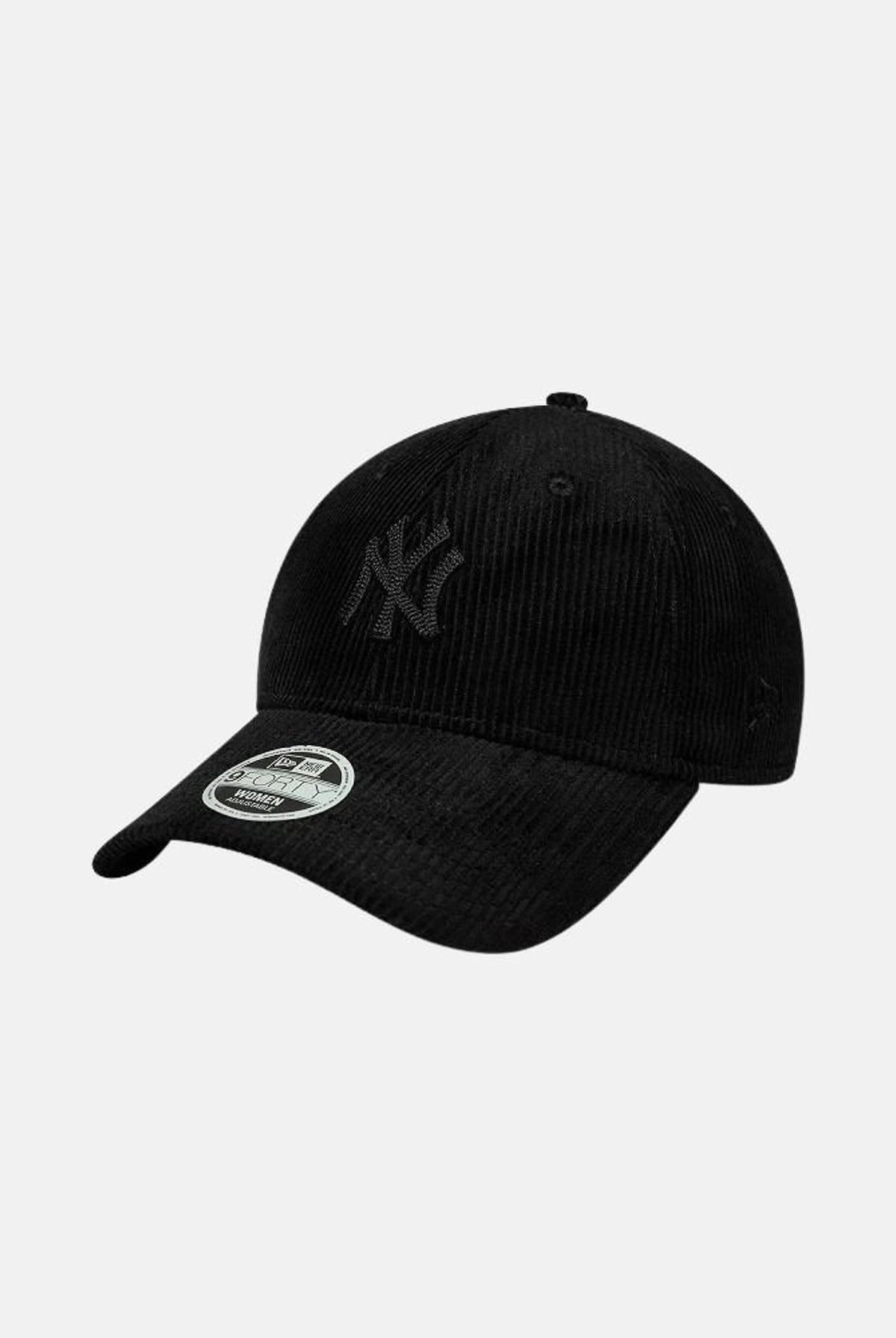 NEW ERA Cappello con visiera 9FORTY M-nero per donna con logo NY ricamato a contrasto. 60915814 . NEW ERA