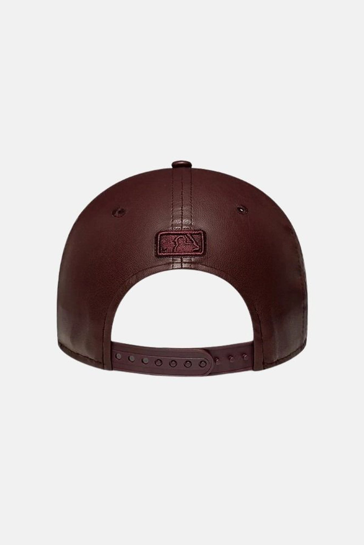 NEW ERA Cappello con visiera 9FORTY marrone scuro per donna in tessuto sintetico effetto pelle 60915834 . NEW ERA