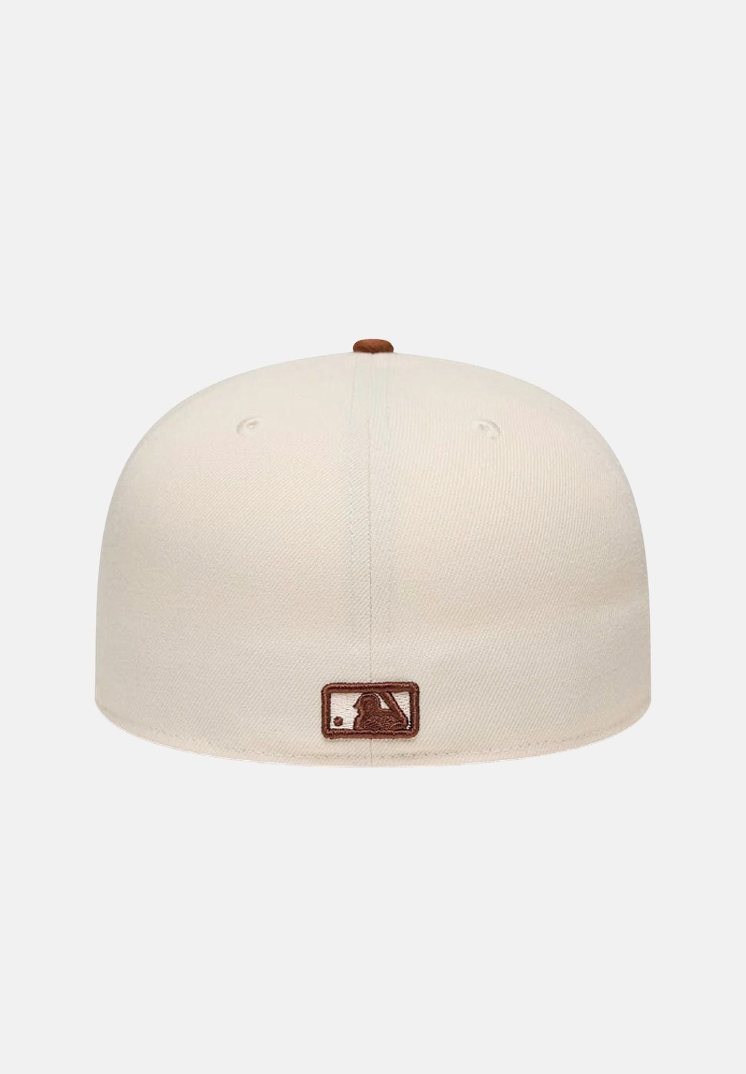 NEW ERA Cappello con visiera dritta 59FIFTY NEW YORK crema e marrone per uomo e donna 60951074 . NEW ERA