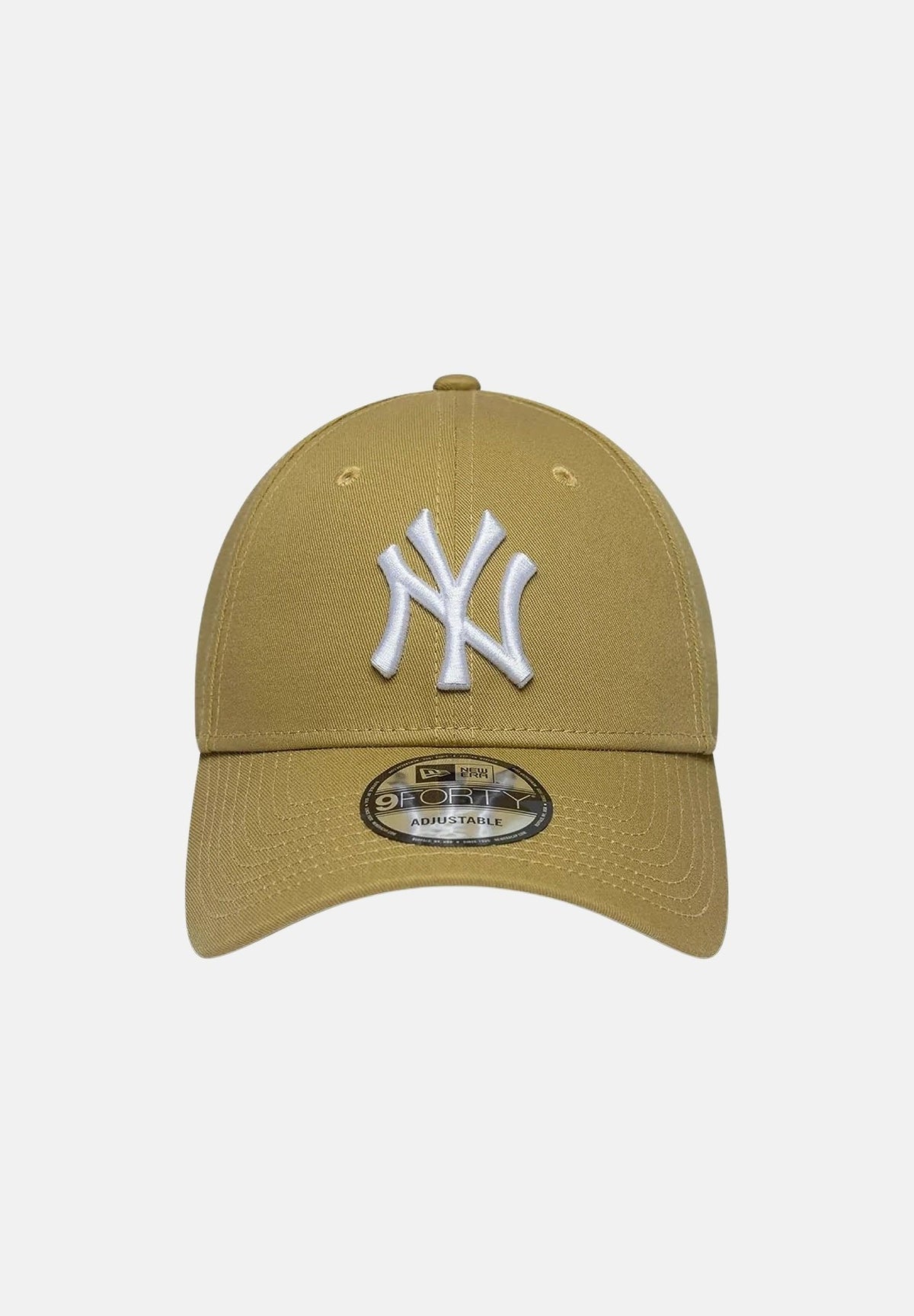 NEW ERA Cappello 9FORTY MLB LEAGUE ESSENTIAL NEW YORK YANKEES Green verde oliva per uomo e donna con logo NY bianco, visiera curva e strapback. 60960341 . NEW ERA