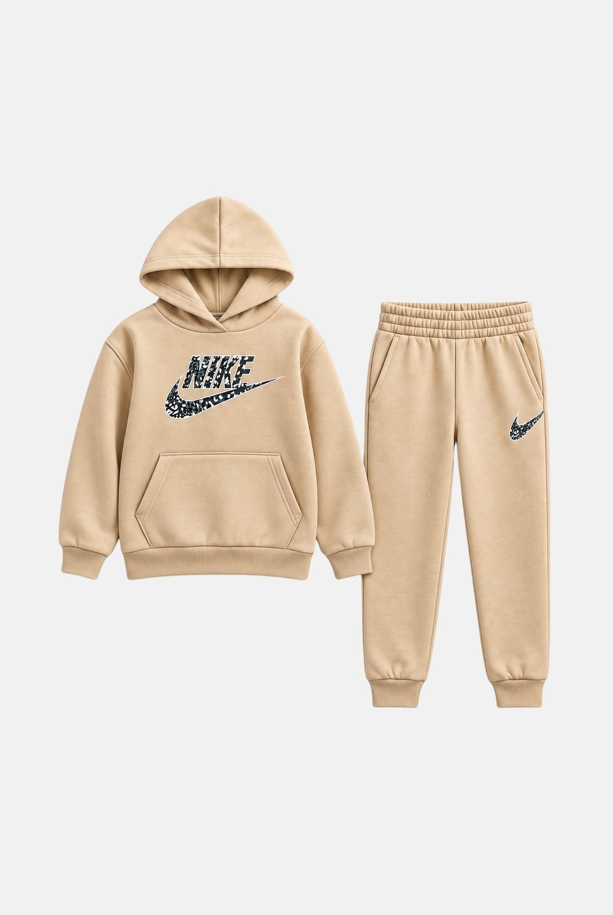 NIKE Tuta PO HOODIE JOGGER beige per bambino e bambina 36P284 JCR NIKE