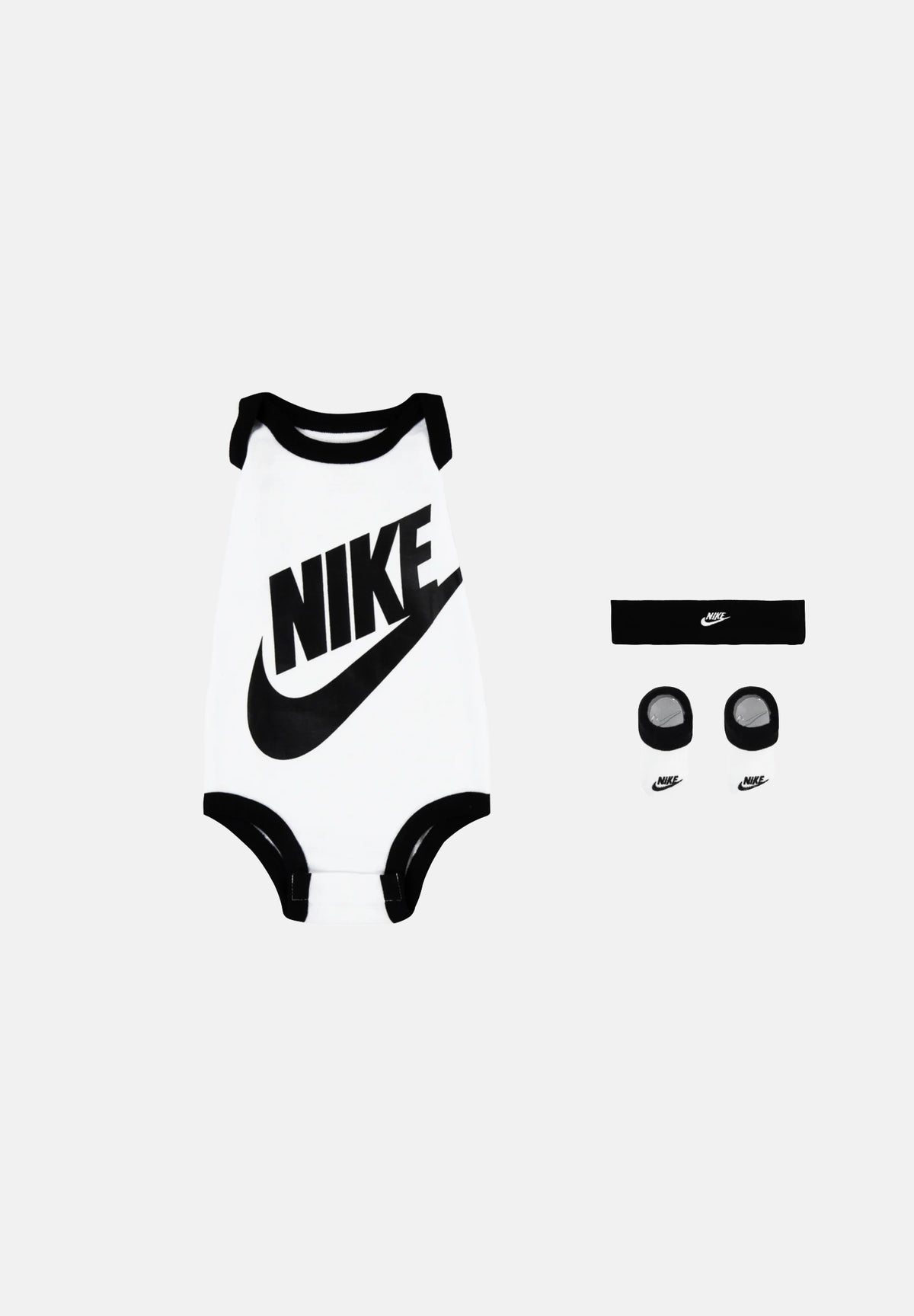 NIKE Set regalo FUTURA LOGO 3-PIECE BABY bianco da neonato LN0134 001 NIKE