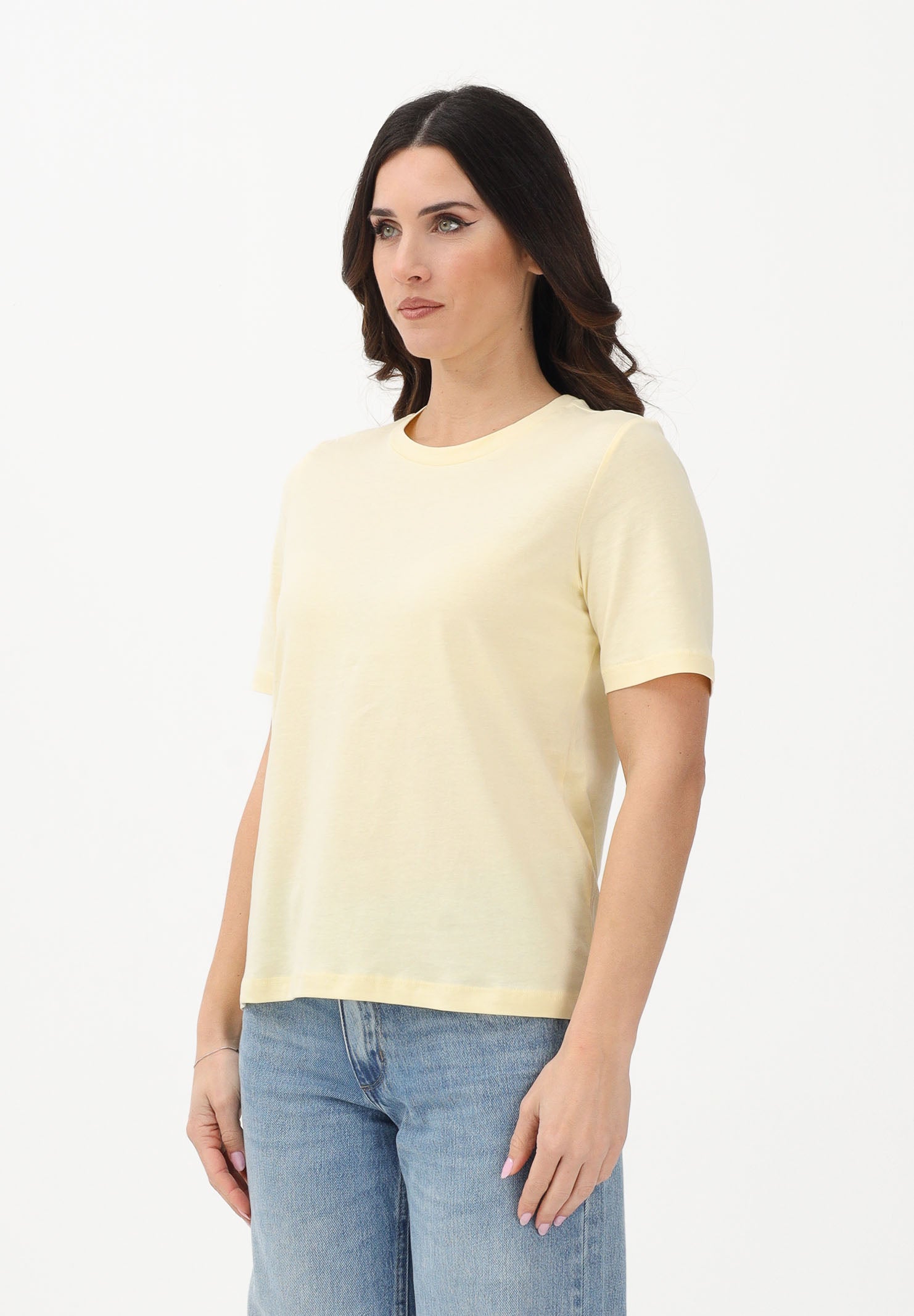 ONLY T-shirt a manica corta gialla da donna 15270390 DOCR ONLY