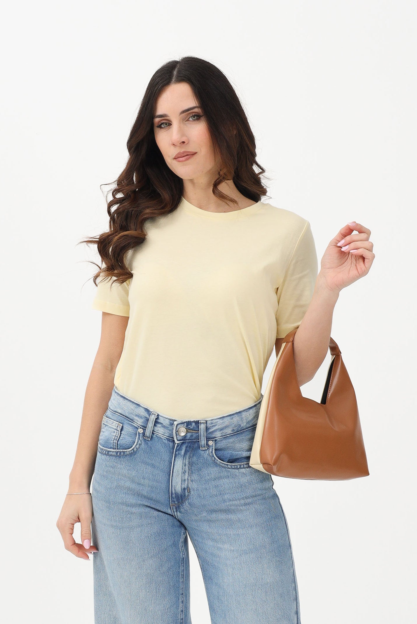 ONLY T-shirt a manica corta gialla da donna 15270390 DOCR ONLY