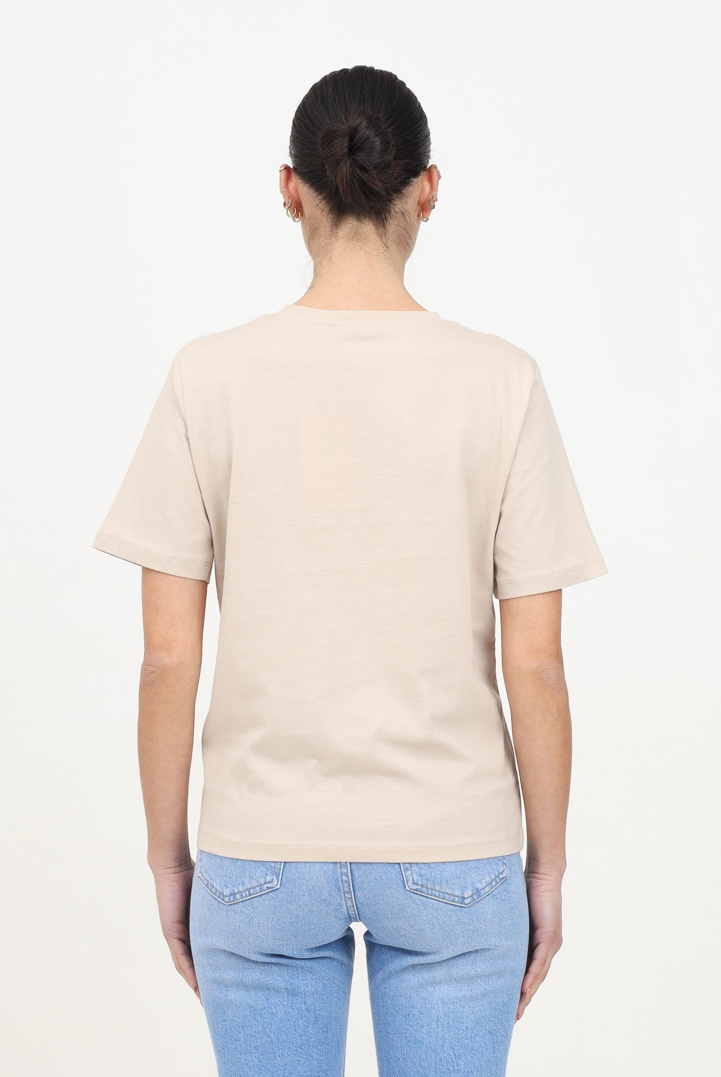 ONLY T-shirt a manica corta beige da donna 15270390 SILI ONLY