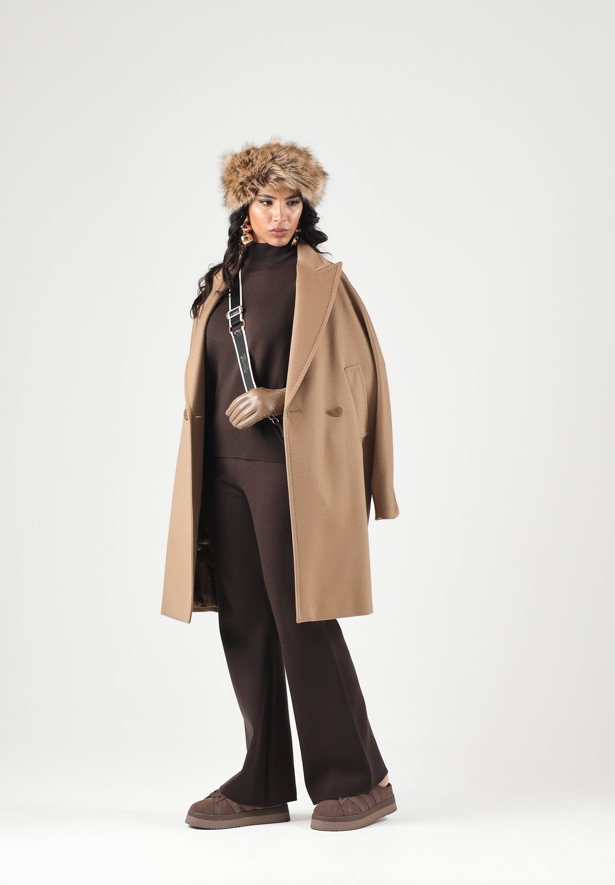 ONLY Maglione ONLENYA HIGH NECK marrone cioccolato da donna 15302262 CHTO ONLY