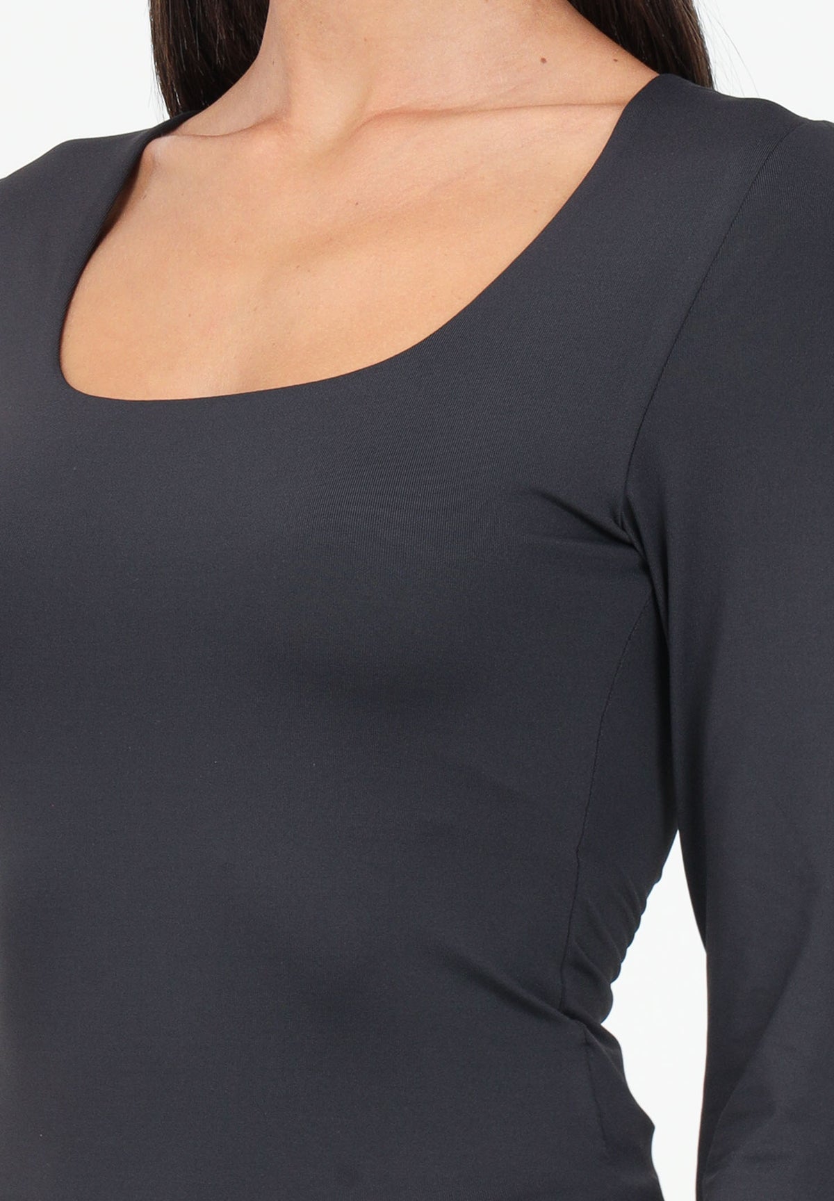 ONLY T-shirt a manica lunga nera da donna 15302647 Black ONLY