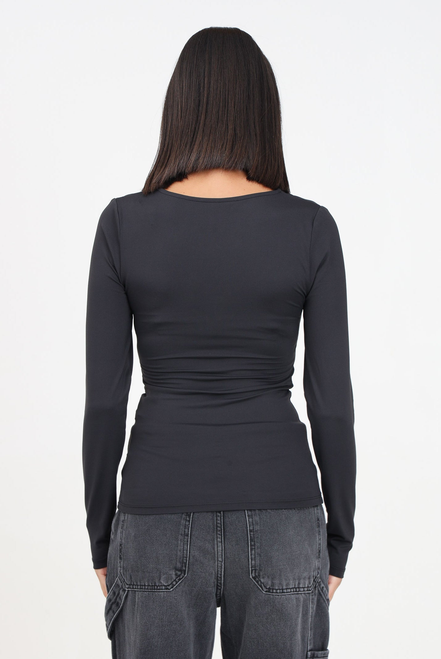 ONLY T-shirt a manica lunga nera da donna 15302647 Black ONLY