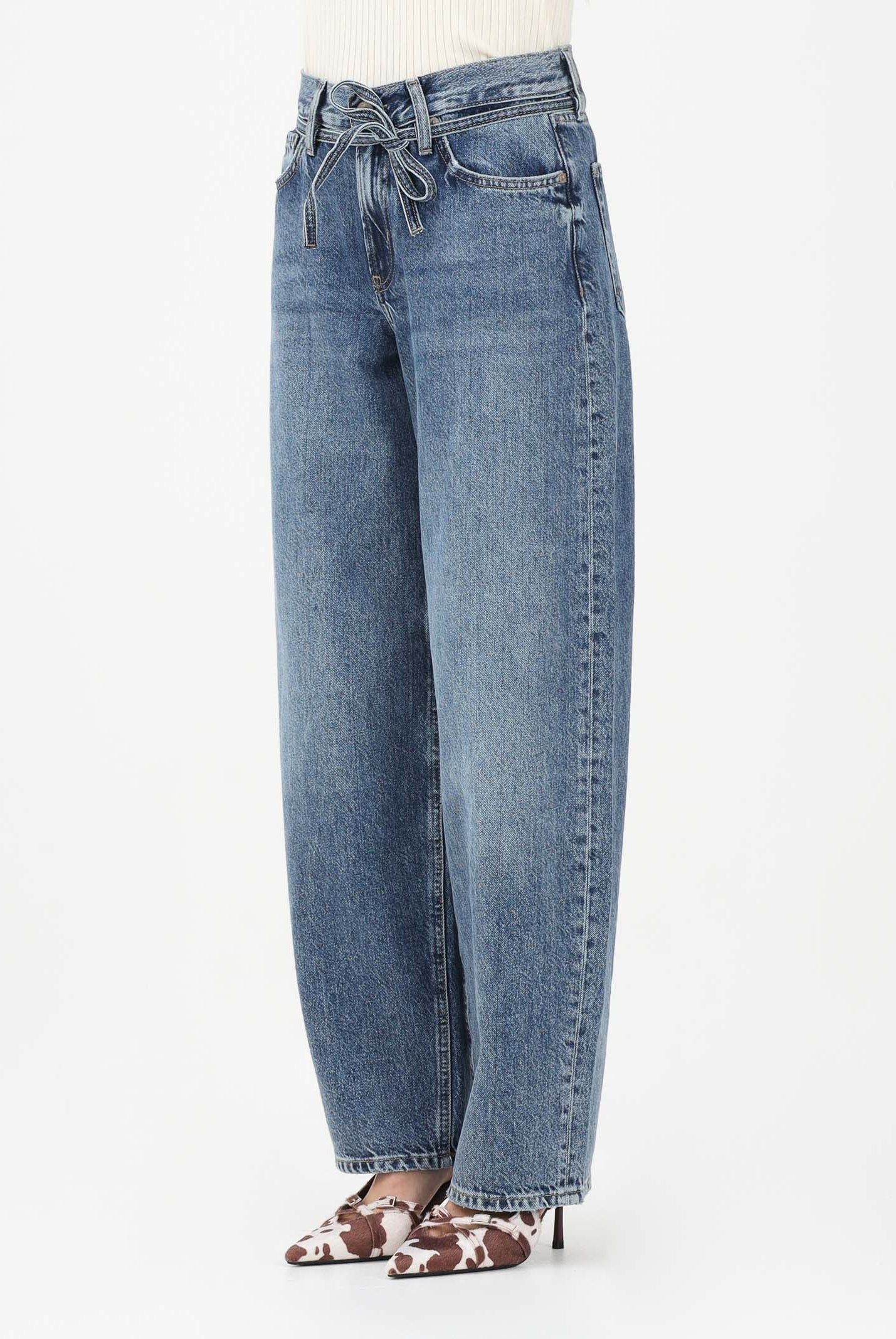 ONLY Jeans in denim blu medio da donna dal lavaggio leggermente vissuto 15325796 MEBL ONLY