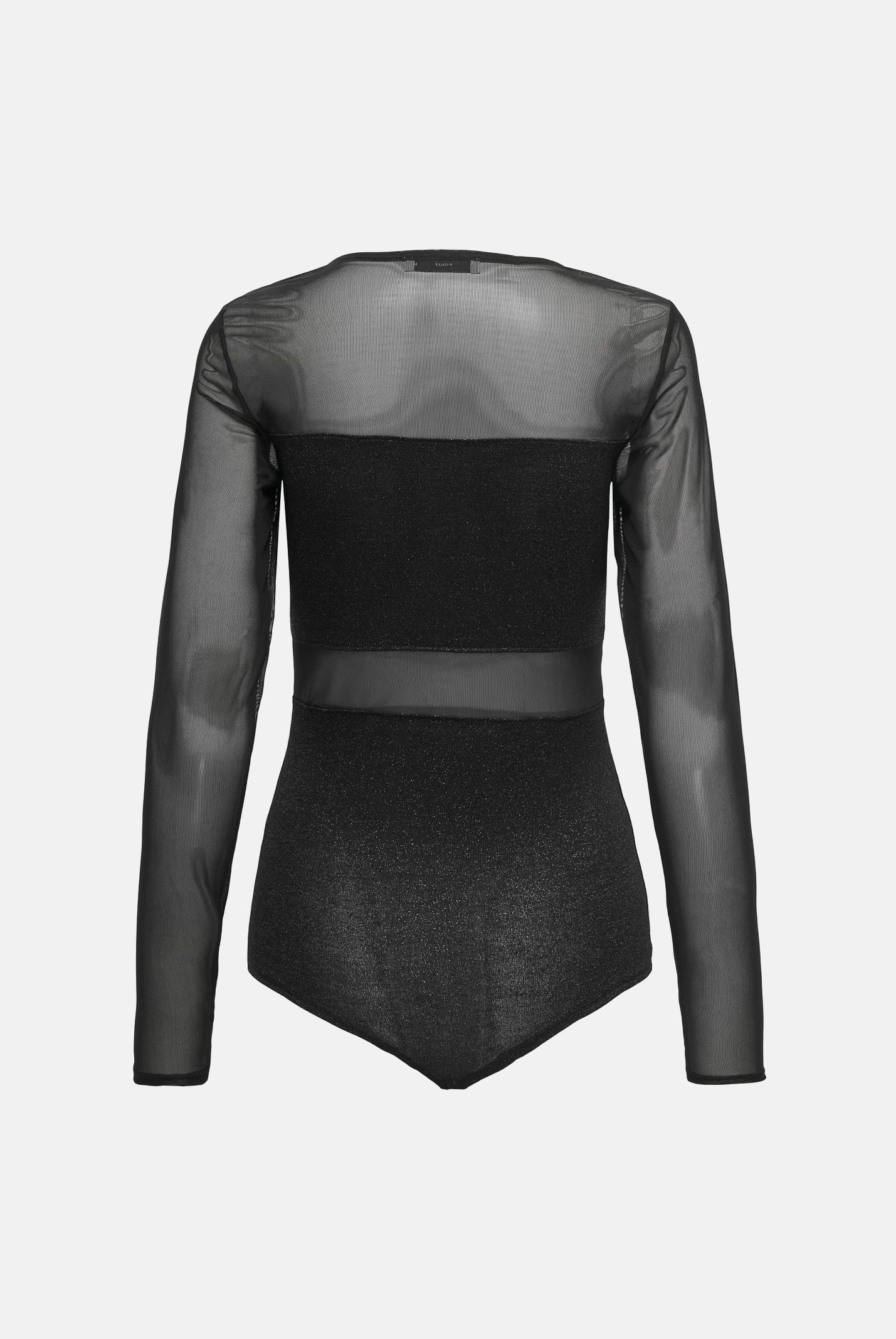 ONLY Body manica lunga nero da donna con dettagli lurex e tulle 15344709 Black ONLY
