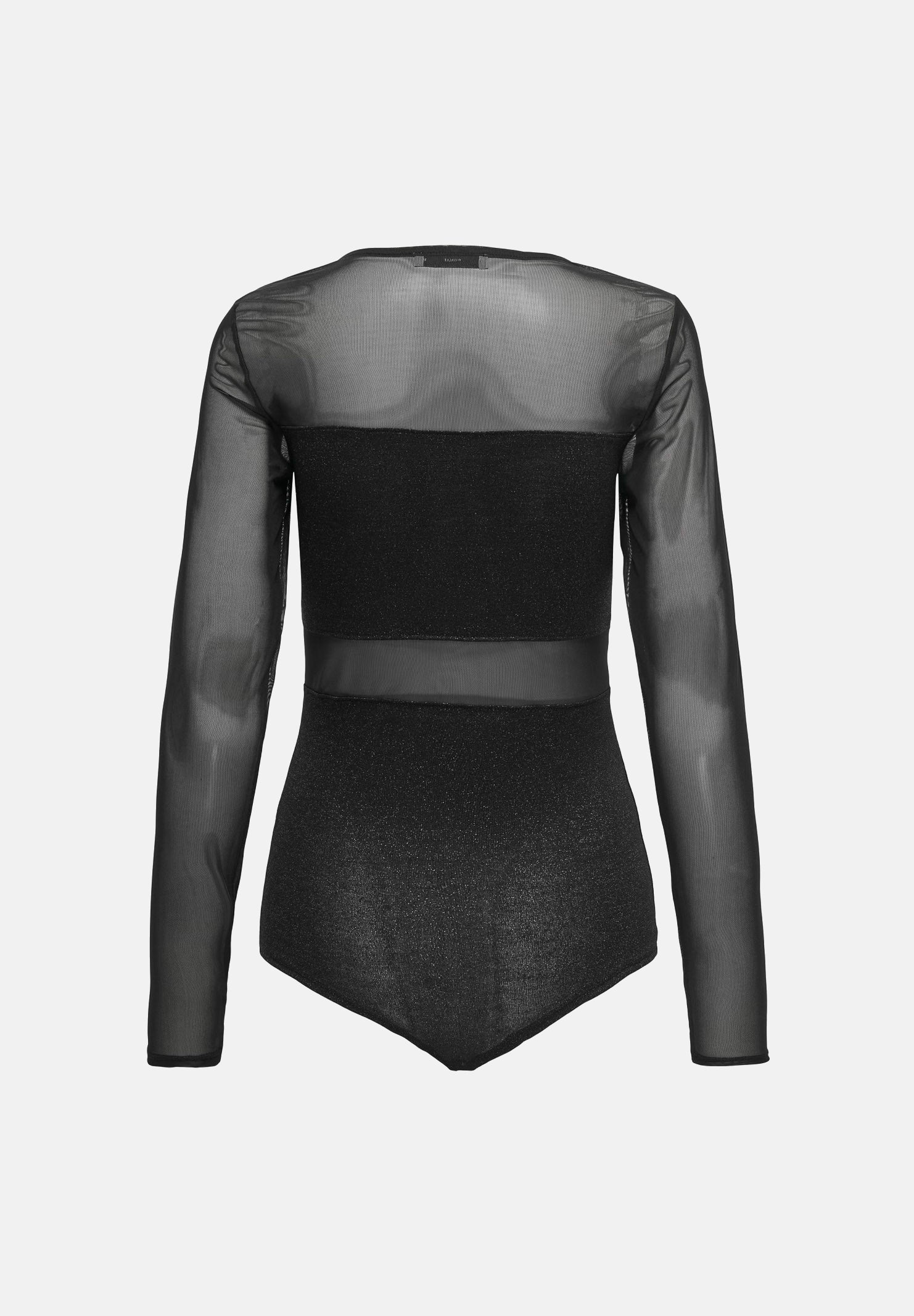 ONLY Body manica lunga nero da donna con dettagli lurex e tulle 15344709 Black ONLY