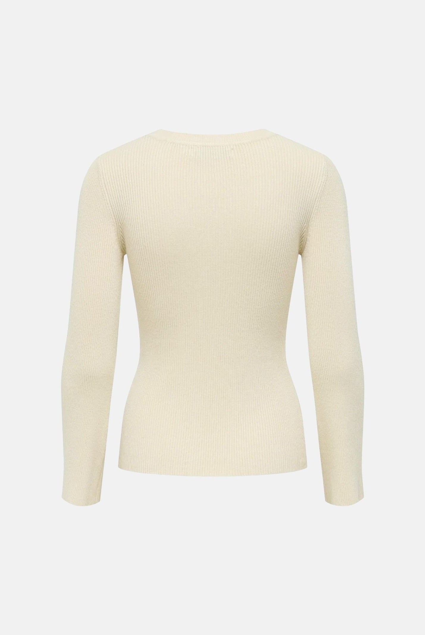 ONLY Pullover NATASCHA birch silver beige chiaro da donna con applicazioni gioiello.<BR/> 15350822 BISI ONLY