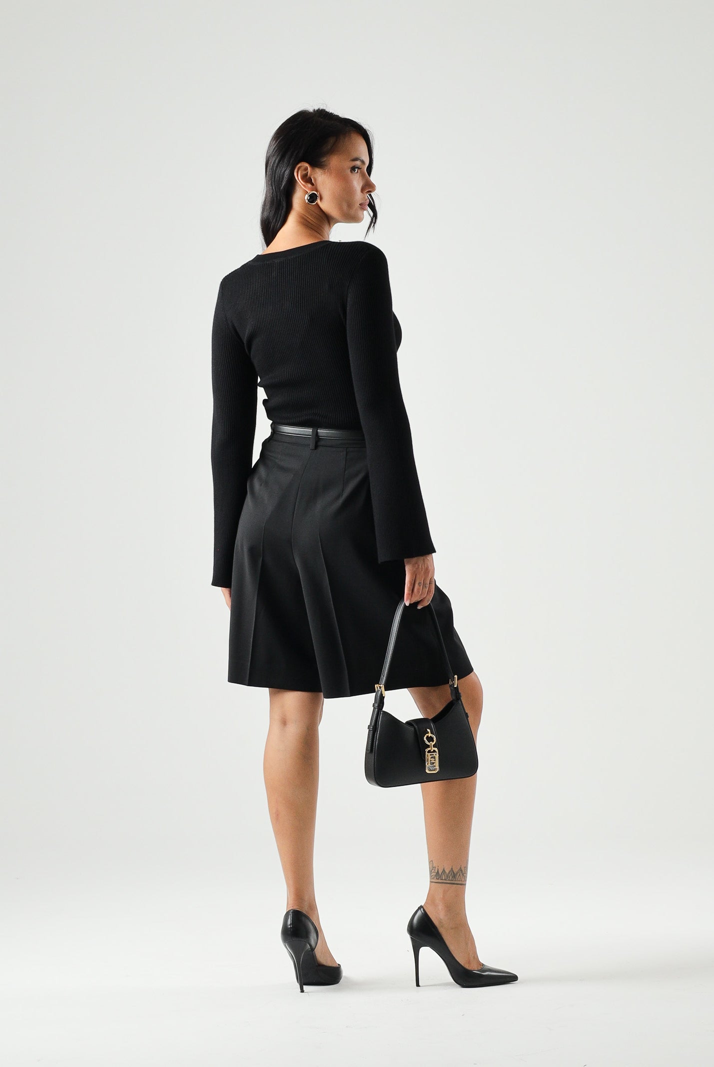 ONLY Pullover NATASCHA birch silver nero da donna con applicazioni gioiello<BR/> 15350822 BLSI ONLY