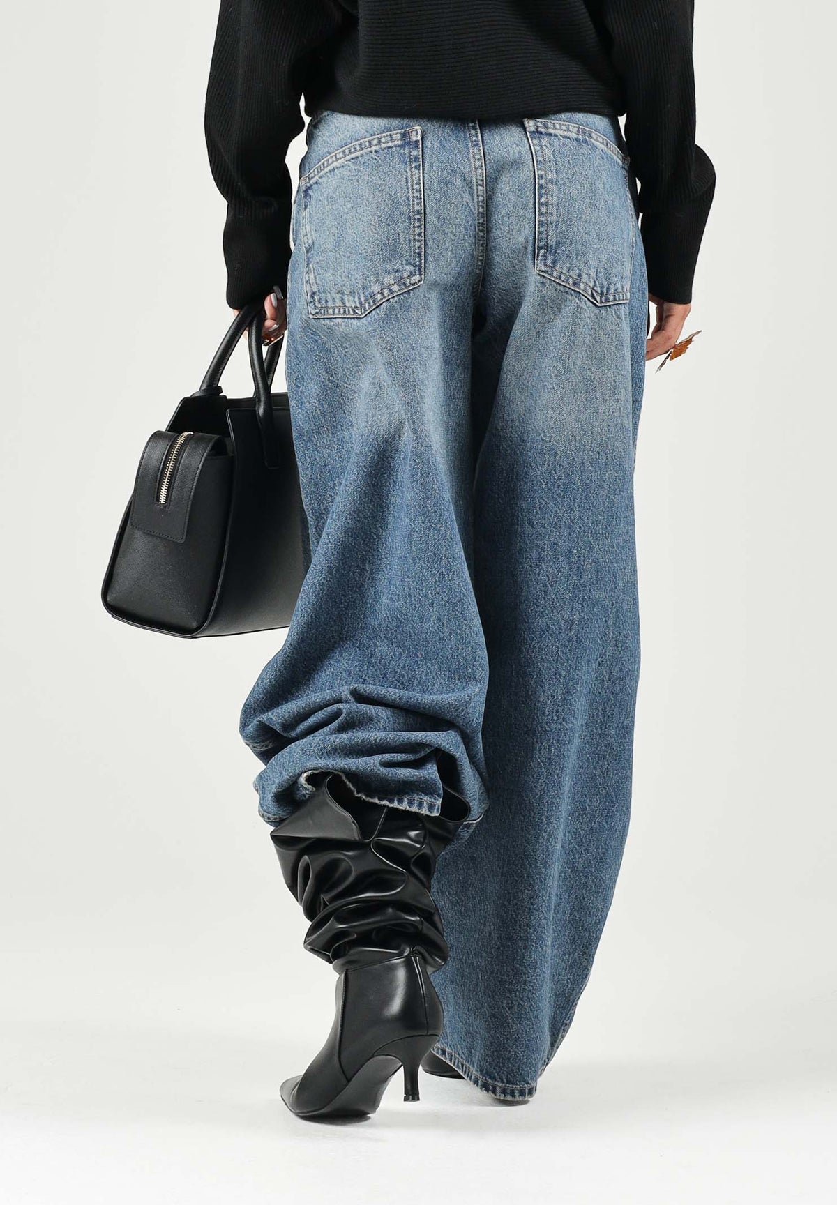 ONLY Jeans ONLTAYLOR Dark Blue Denim da donna con vestibilità barrel 15352198 DABL ONLY