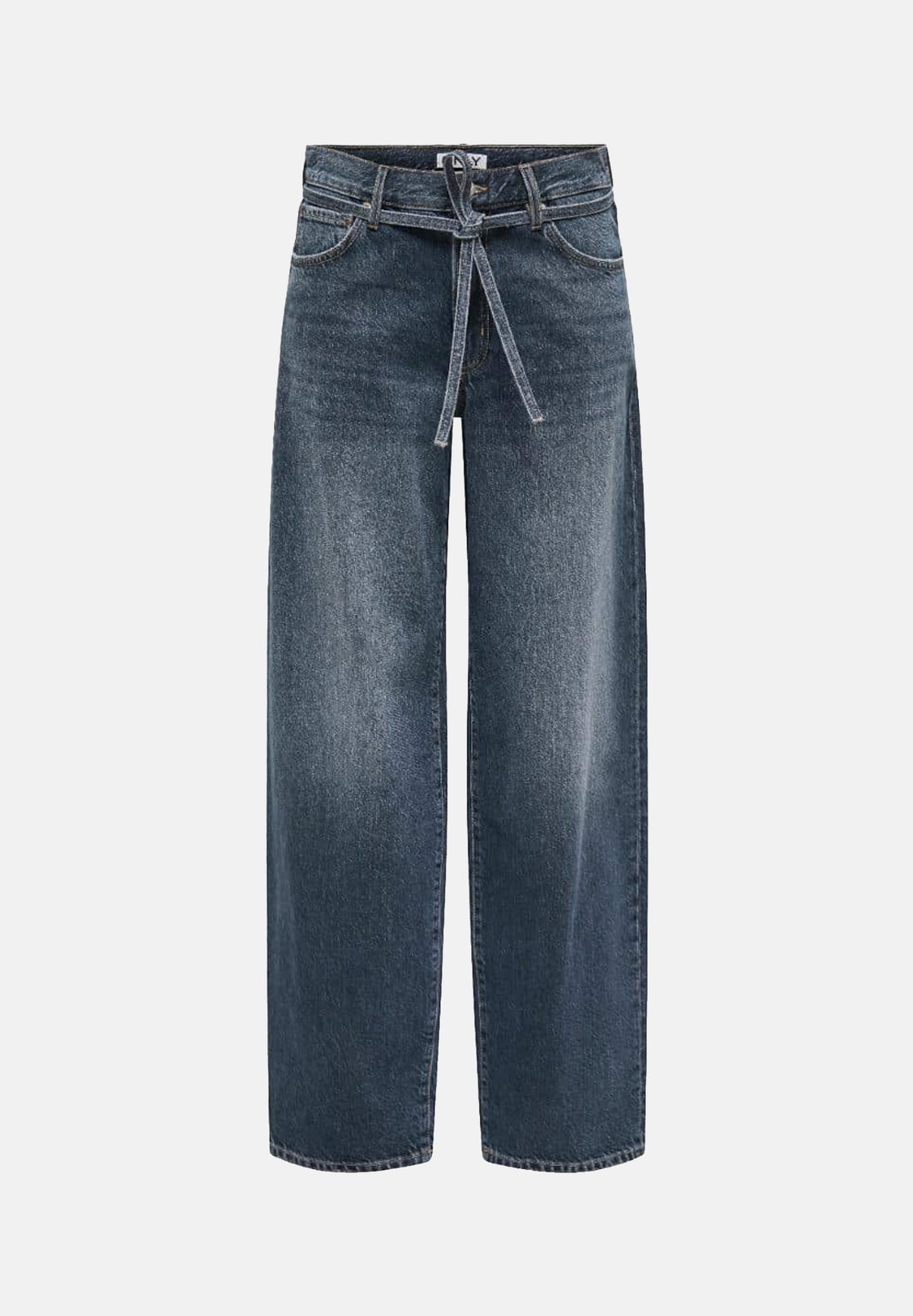 ONLY Jeans ONLJUICY WIDE BELT blu-grigio da donna con cintura in denim coordinata da annodare 15355603 SP ONLY