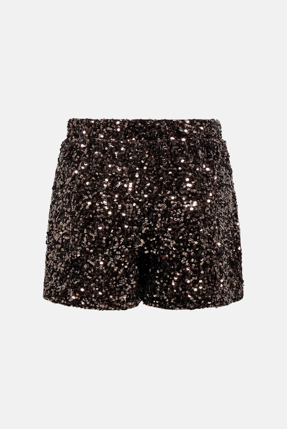 ONLY Shorts ONLCONFIDENCE NEW SEQUINS chocolate torte marrone cioccolato da donna con paiettes applicate 15360164 CHTO ONLY