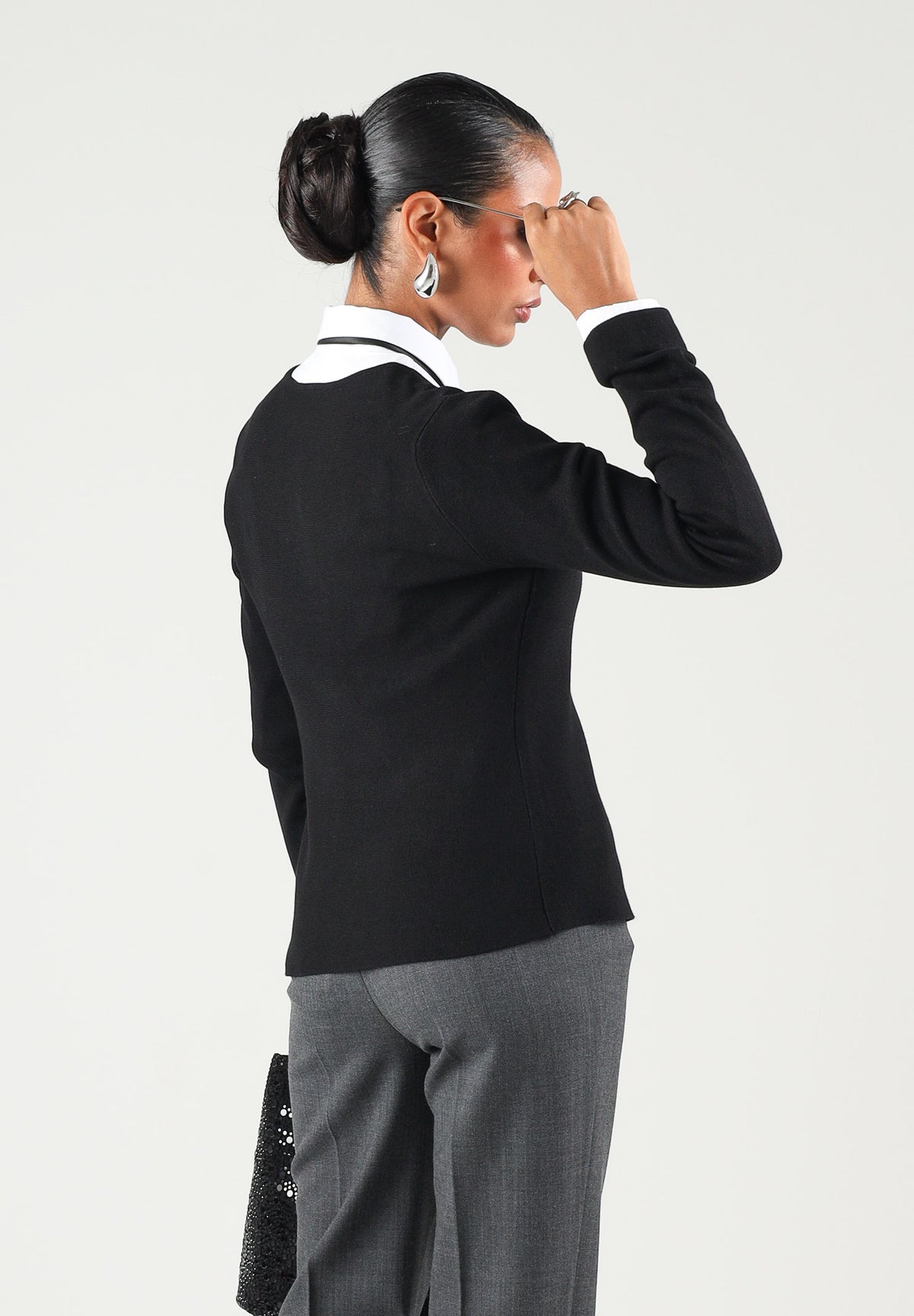 ONLY Cardigan ONLBRIGHT nero da donna con bottoncini 15364267 BLNE ONLY