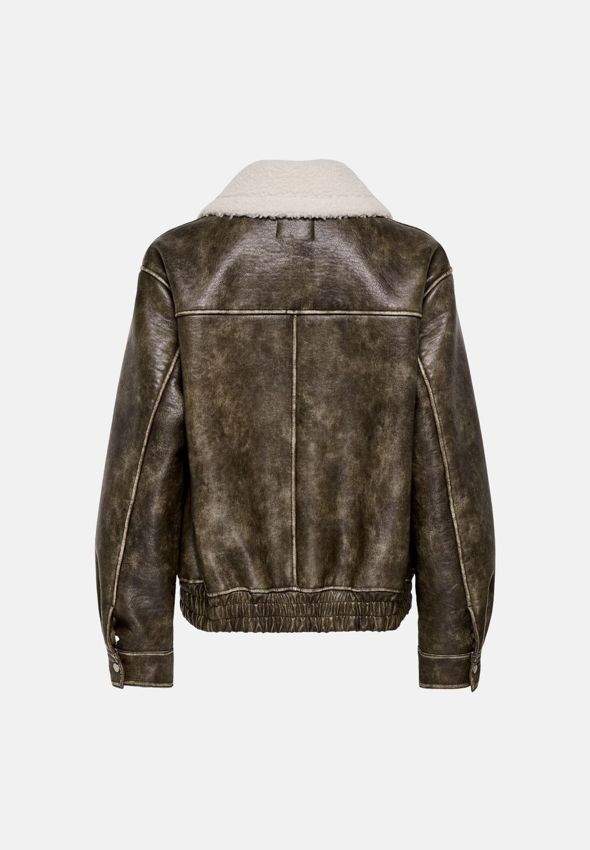 ONLY Giubbotto ONLINGRID BOMBER chocolate martini- marrone da donna con colletto in pelliccia 15373704 CHMA ONLY