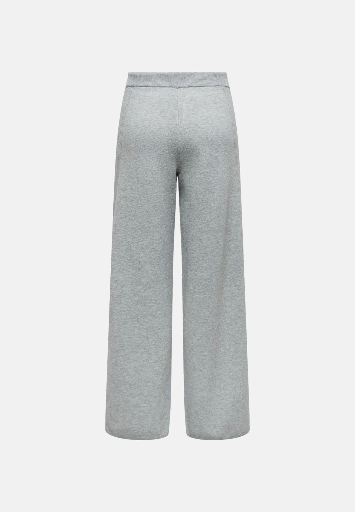 ONLY Pantaloni GIGI grigio-melange per donna con coulisse regolabile in vita e gamba dritta larga 15374936 MEGR ONLY