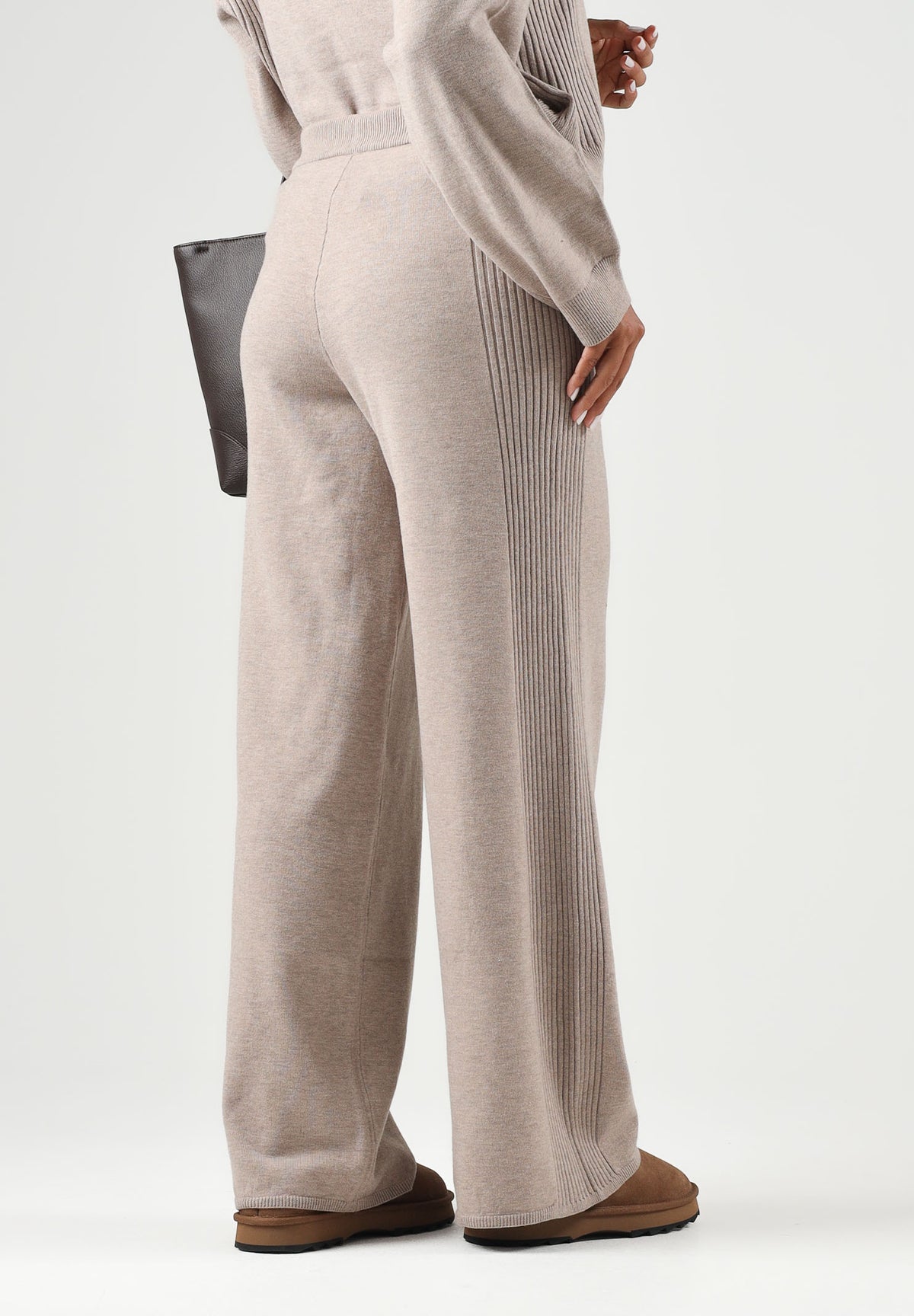 ONLY Pantaloni GIGI beige per donna con coulisse regolabile in vita e gamba dritta larga 15374936 MOME ONLY