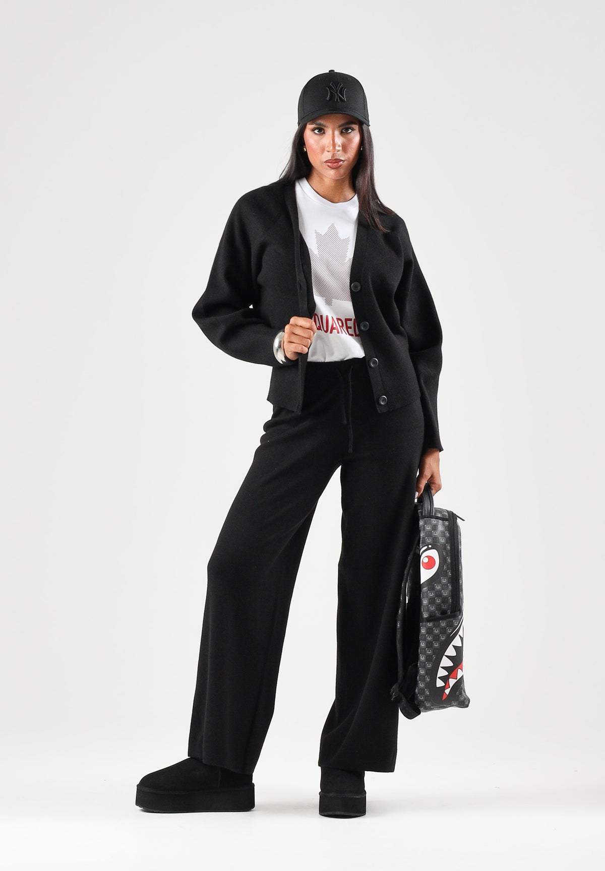 ONLY Pantaloni ONLLIVA neri da donna con pratica coulisse regolabile in vita 15374993 BL ONLY