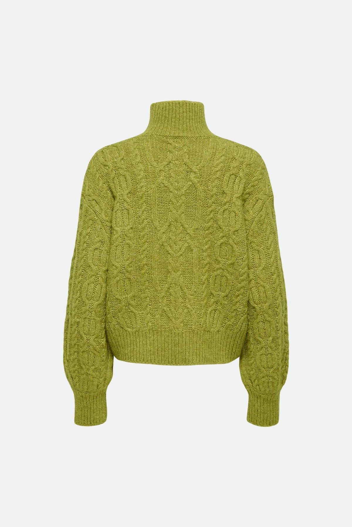 ONLY Maglione collo alto ONLHILDE LS SHORT CABLE KNT verde oliva mélange da donna 15375336 CASE ONLY
