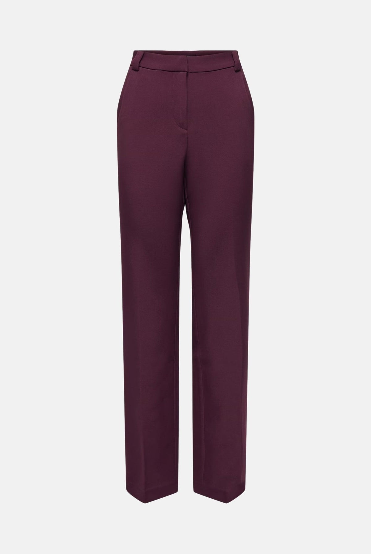 ONLY Pantaloni ONLPOPTRASH bordeaux per donna con cintura in vita e taglio sartoriale elegante 15376978 WI ONLY