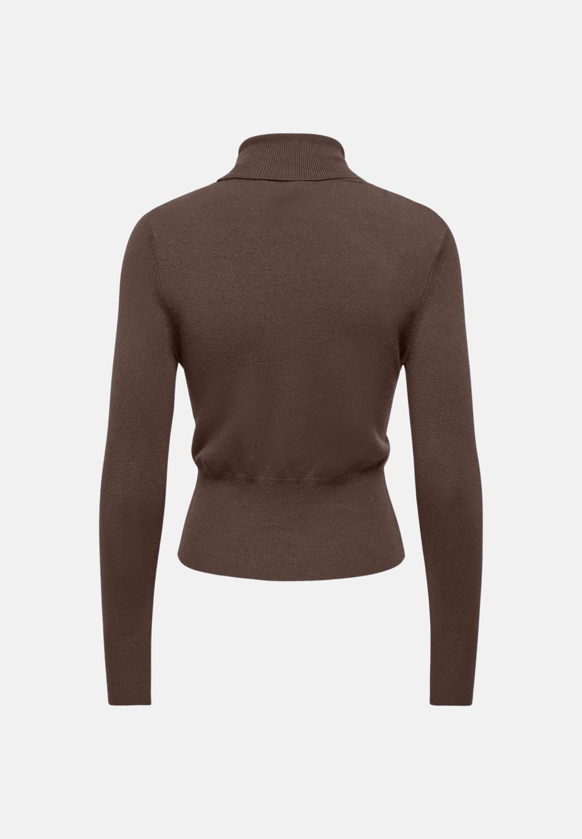 ONLY Dolcevita a collo alto chocolate marrone da donna in tessuto morbido 15378350 BR ONLY