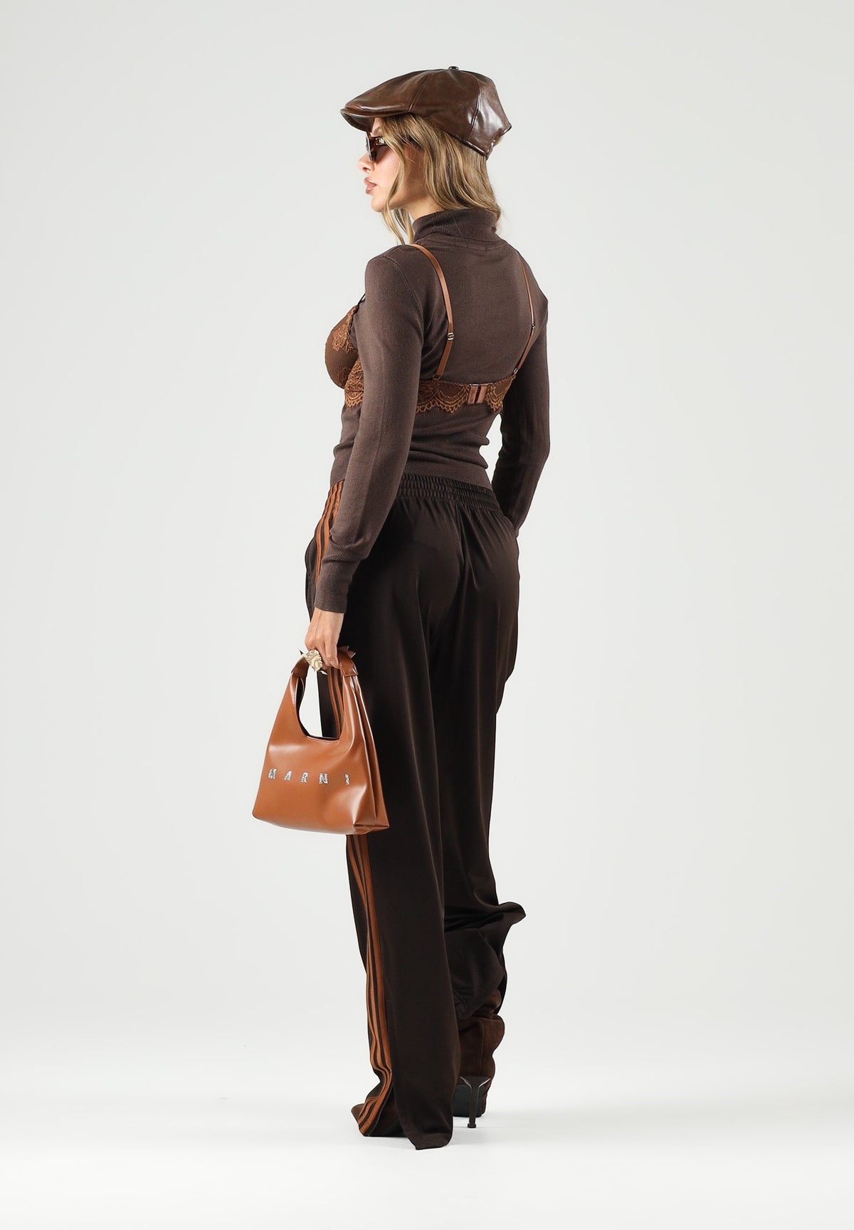 ONLY Dolcevita a collo alto chocolate marrone da donna in tessuto morbido 15378350 BR ONLY