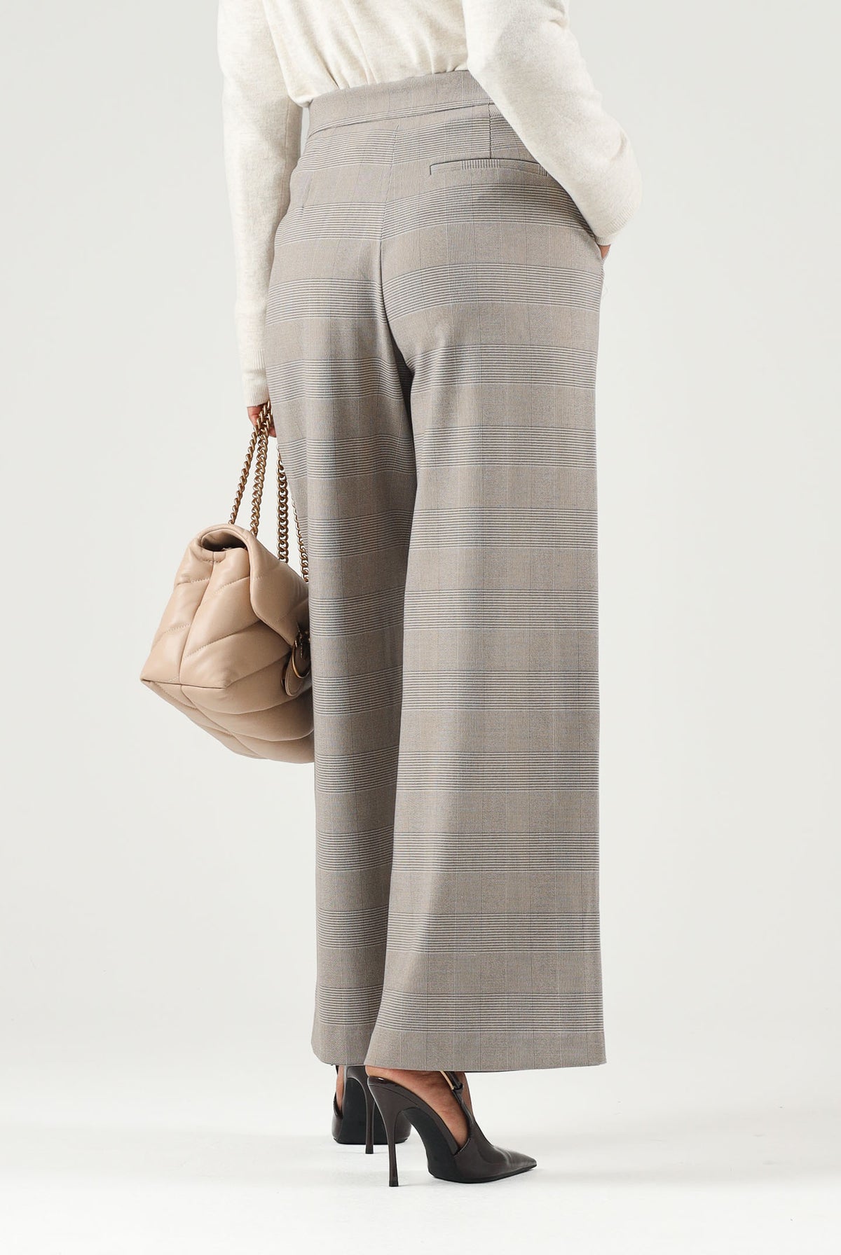ONLY Pantalone classico beige da donna dal taglio ampio e vita regolare. 15378529 ST ONLY