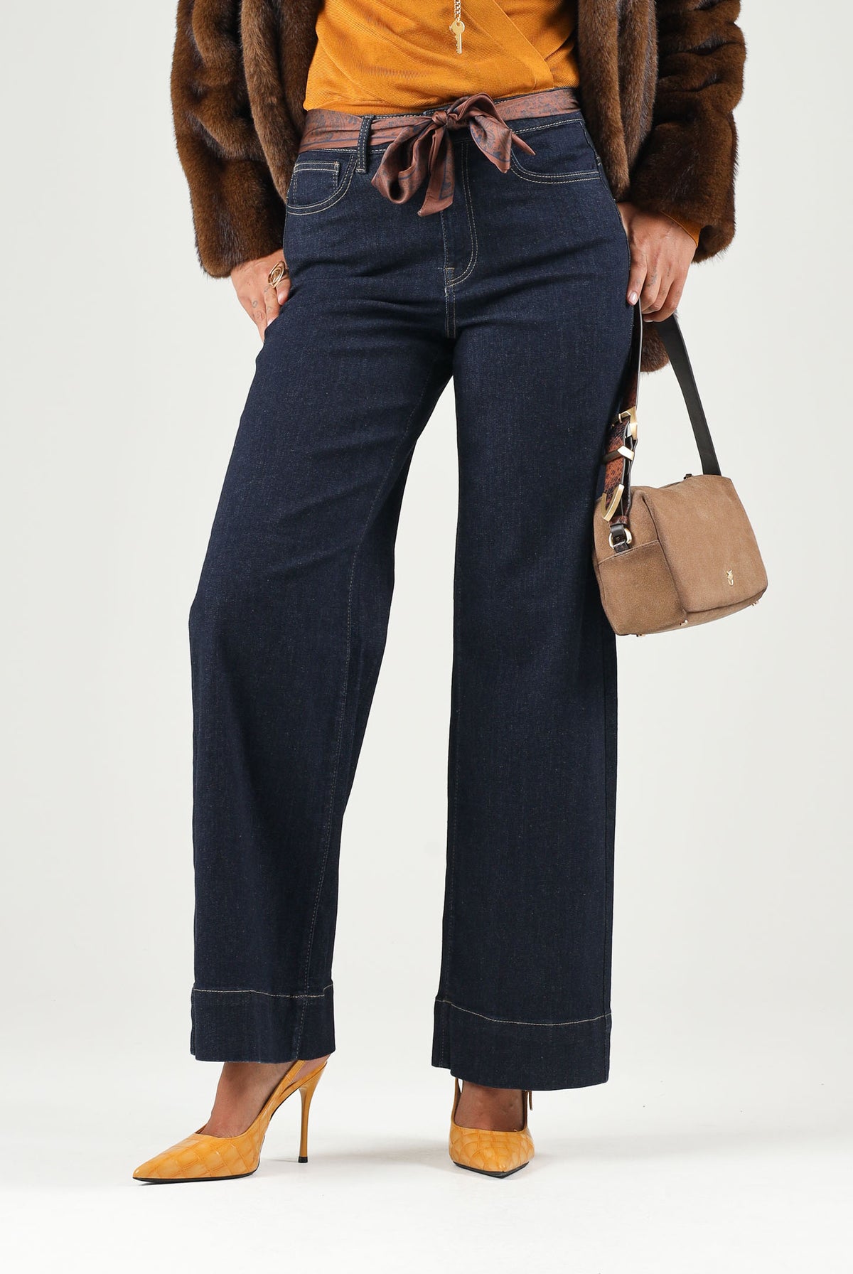 ONLY Jeans ONLZOE WIDE BELT denim blu da donna 15379805 DABL ONLY