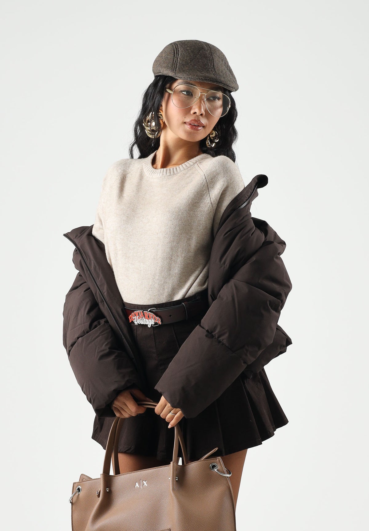 ONLY Pullover ONLPRINCIPESS beige per donna con maniche raglan e finiture elasticizzate a costine 15381869 MOME ONLY