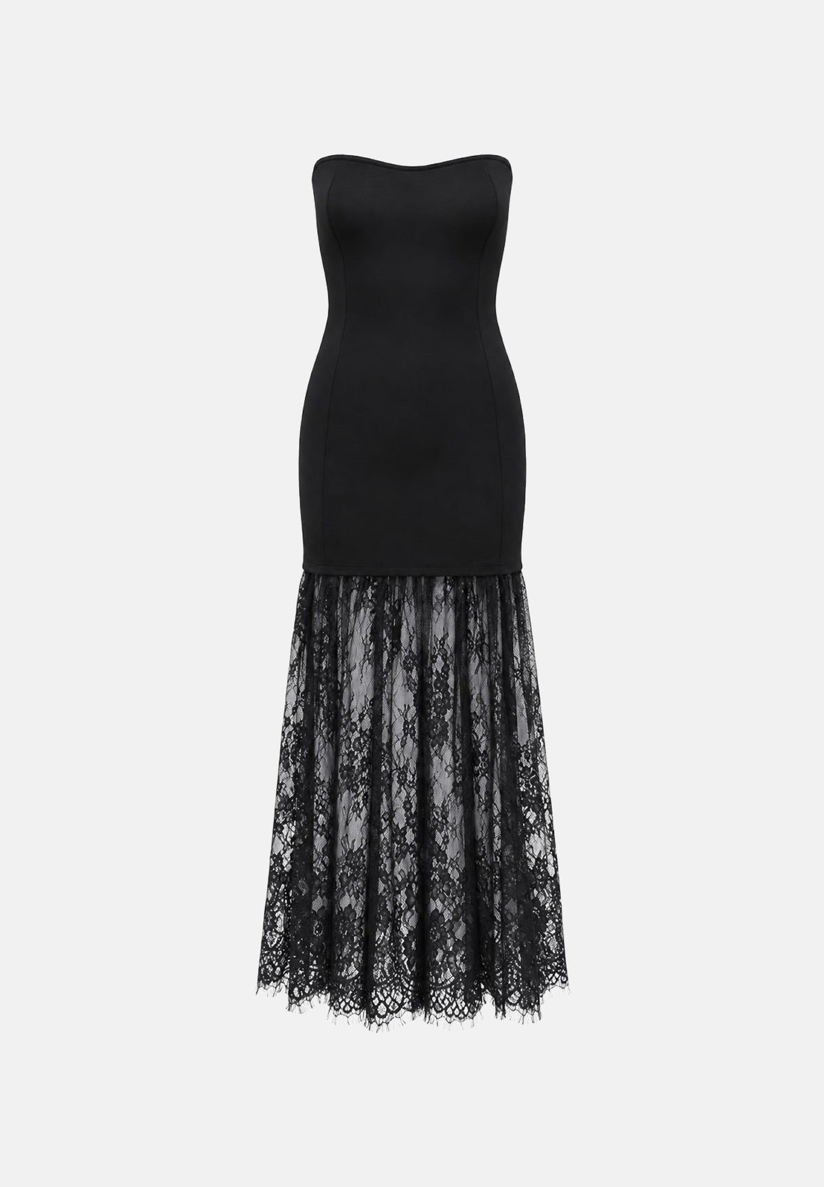 ONLY Abito lungo a fascia con gonna in tulle nero da donna 15383944 BLDTC ONLY