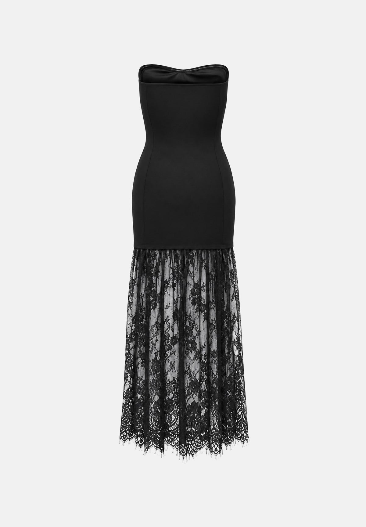 ONLY Abito lungo a fascia con gonna in tulle nero da donna 15383944 BLDTC ONLY