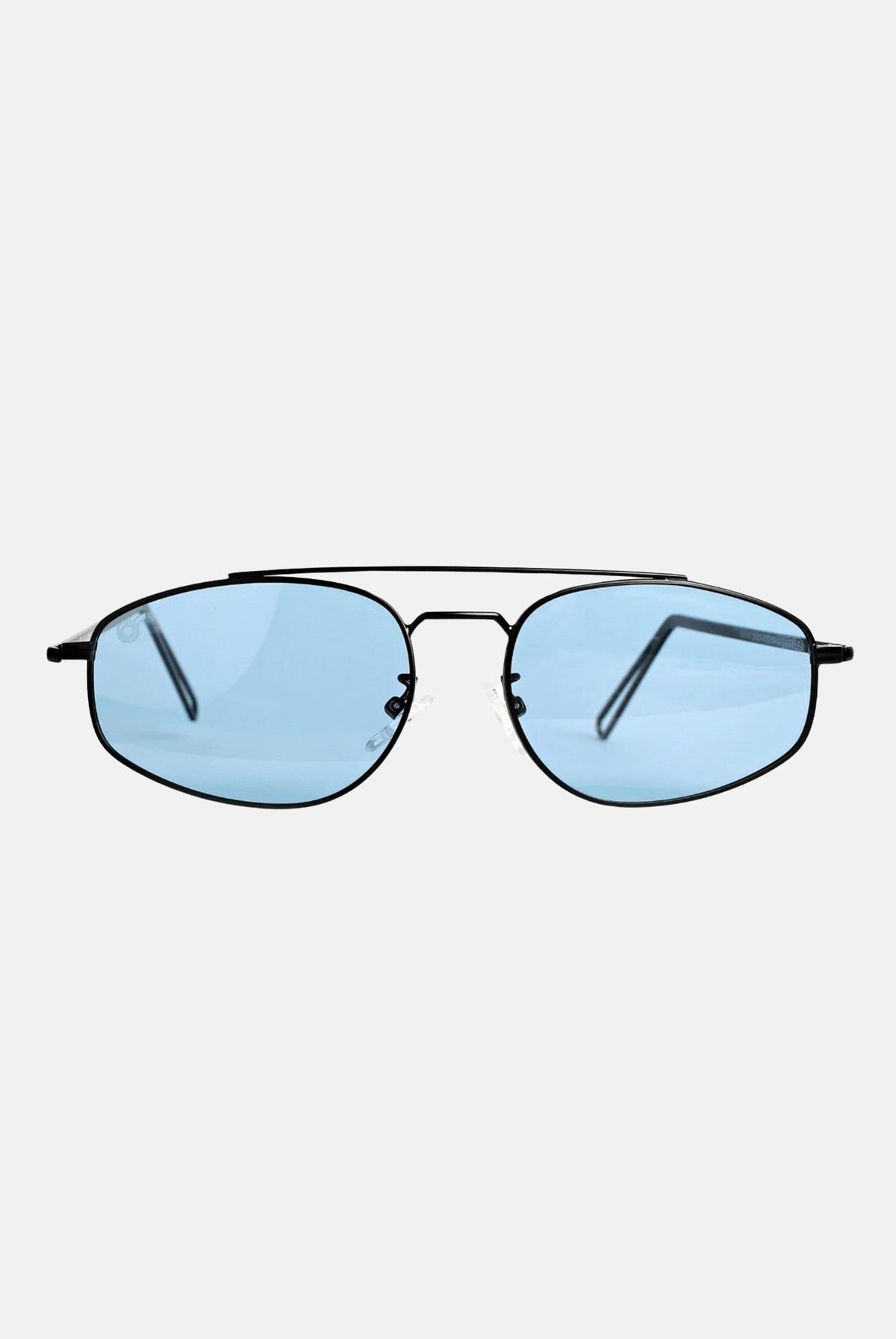 OS SUNGLASSES Occhiali da sole DETROIT nero e blu per uomo e donna con montatura sottile in metallo e lenti blu OS2040 C05 OS SUNGLASSES