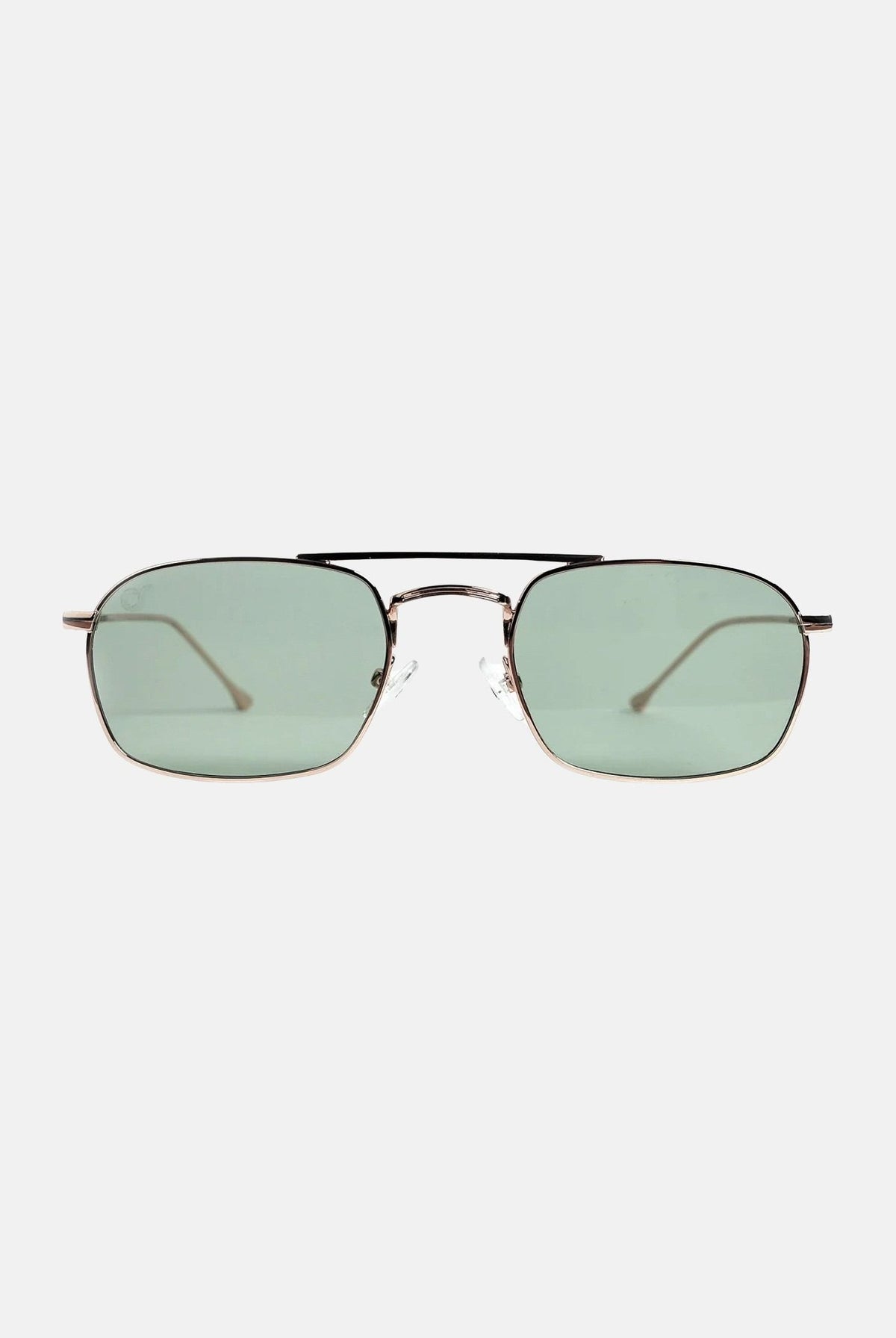 OS SUNGLASSES Occhiali da sole RIO oro e verde per uomo e donna con montatura sottile in metallo OS2055 C01 OS SUNGLASSES