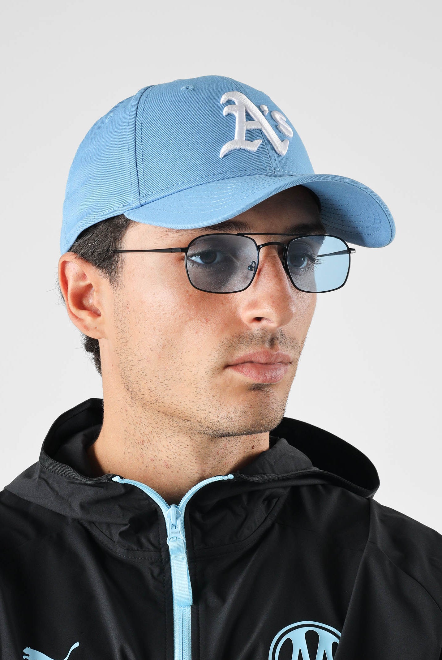 OS SUNGLASSES Occhiali da sole RIO per uomo e donna con lenti rettangolari azzurre OS2055 C02 OS SUNGLASSES