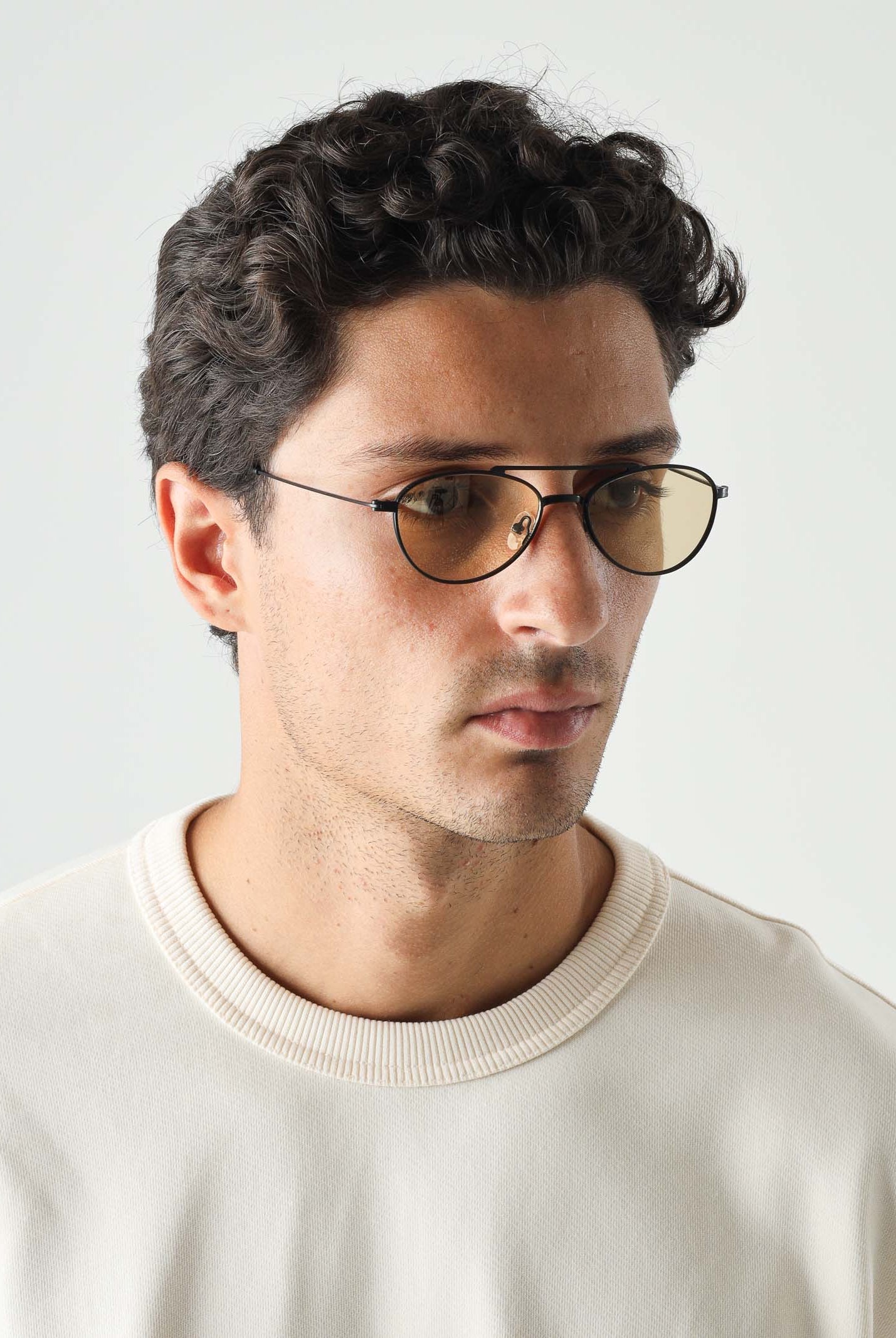 OS SUNGLASSES Occhiali da sole BALI per uomo e donna con lenti color pesca e doppio ponte. OS2063 C01 OS SUNGLASSES