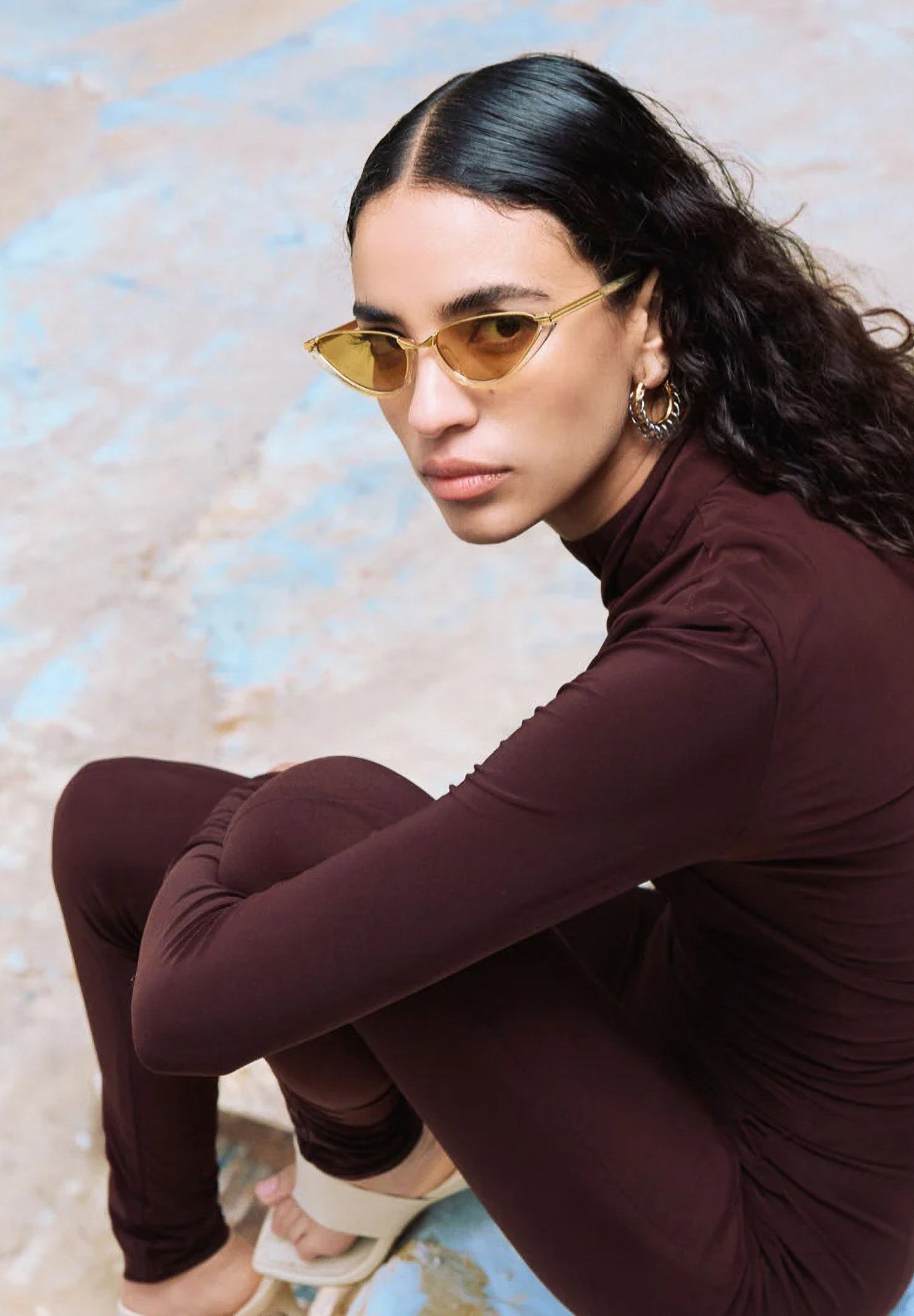 OS SUNGLASSES Occhiali da sole MONTECARLO, honey-gialle, per uomo e donna OS2064 C01 OS SUNGLASSES