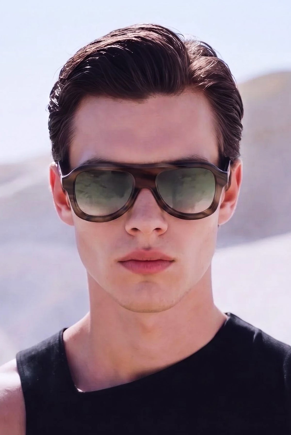OS SUNGLASSES Occhiali da sole FORMENTERA tartarugato verde per uomo e donna OS3007 C01 OS SUNGLASSES
