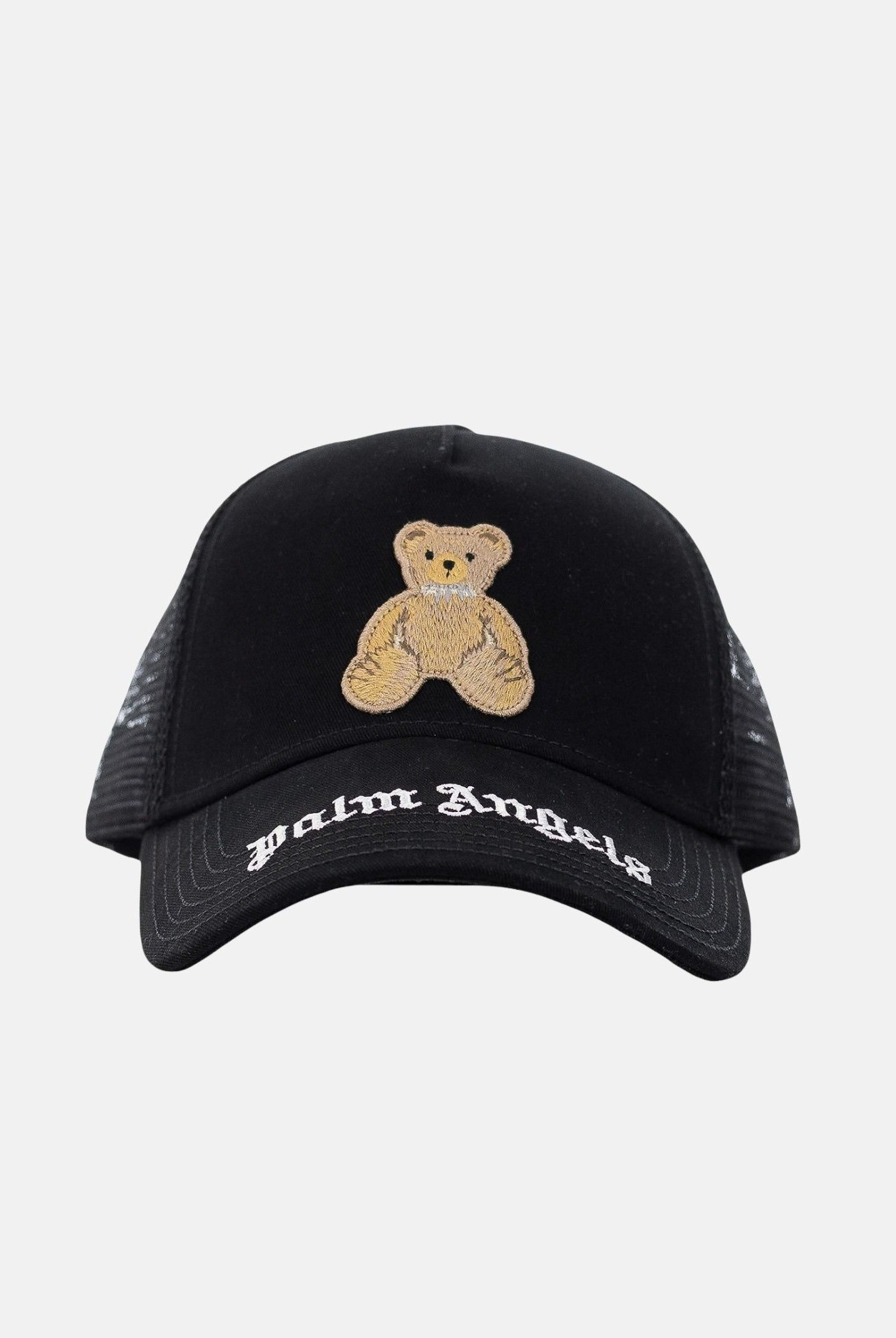 PALM ANGELS Cappello con visiera nero per uomo e donna con Teddy e logo BK00CMZ0842 1 PALM ANGELS