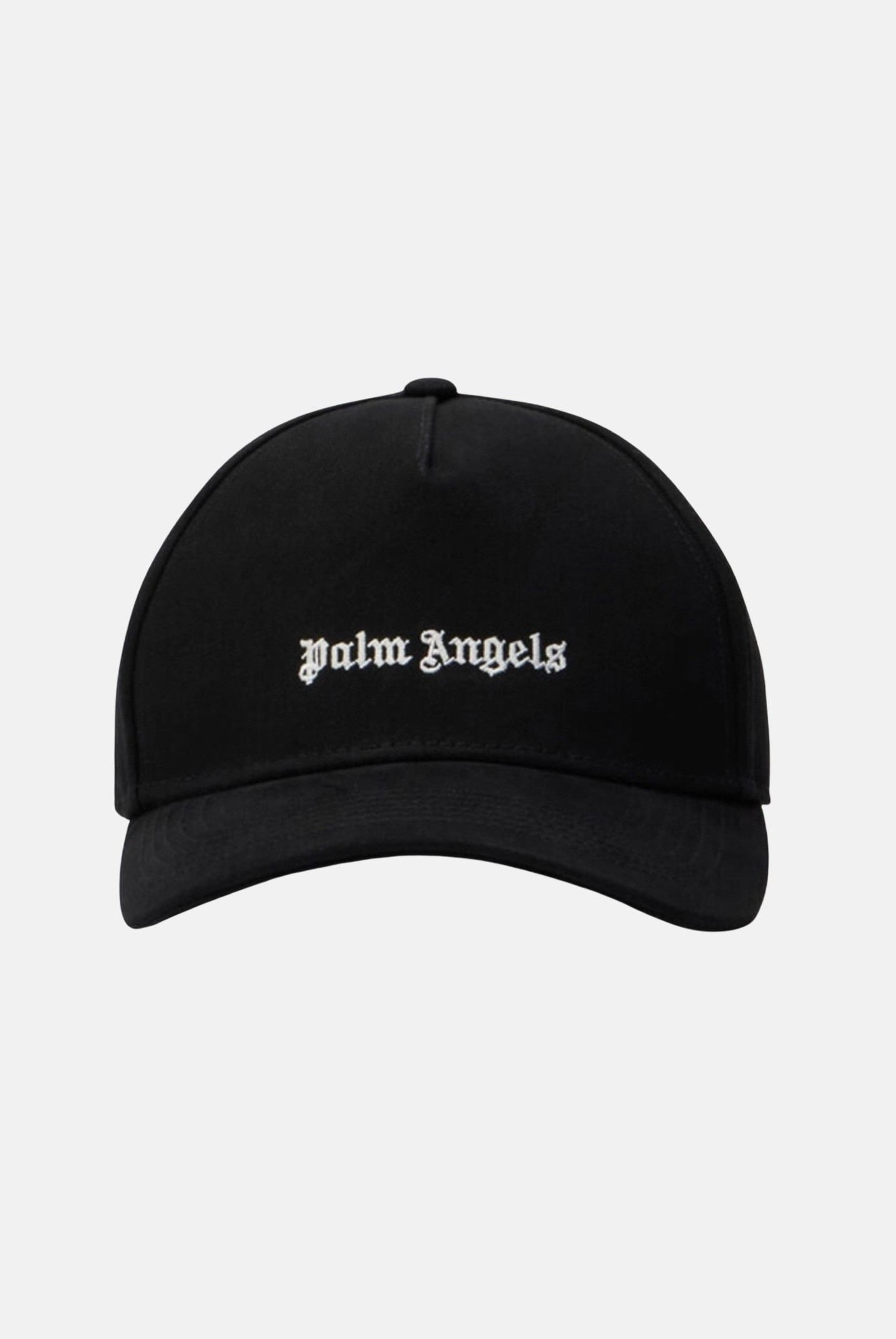 PALM ANGELS Cappello con visiera nero per uomo e donna con logo BL00COZ0974 BLWH PALM ANGELS