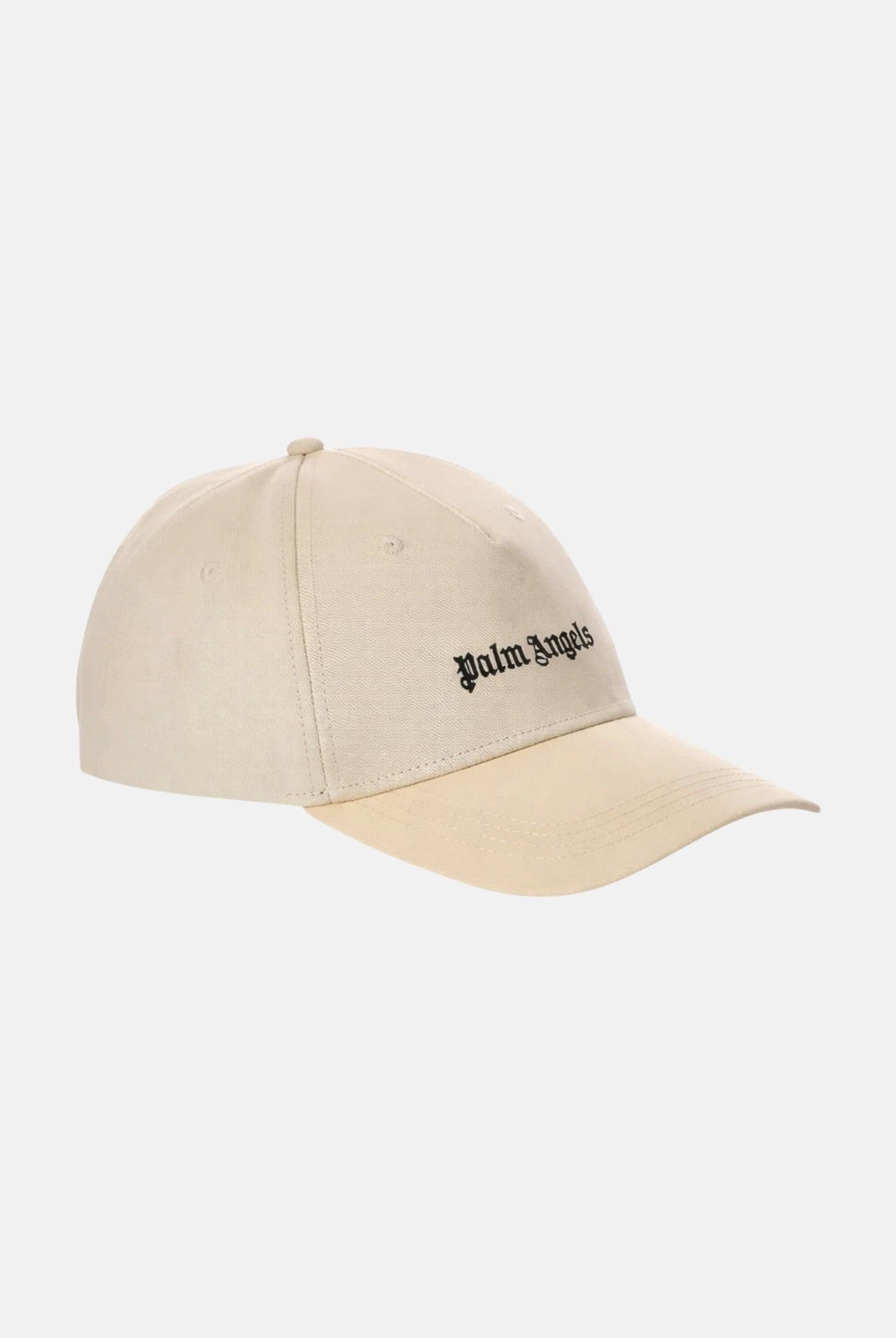 PALM ANGELS Cappello con visiera beige per uomo e donna con logo BL00COZ0974 WHBL PALM ANGELS