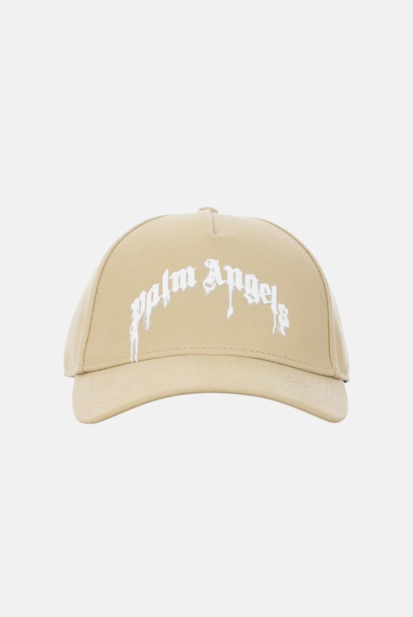 PALM ANGELS Cappello con visiera beige per uomo e donna con logo maxi BL00COZ0975 BE PALM ANGELS