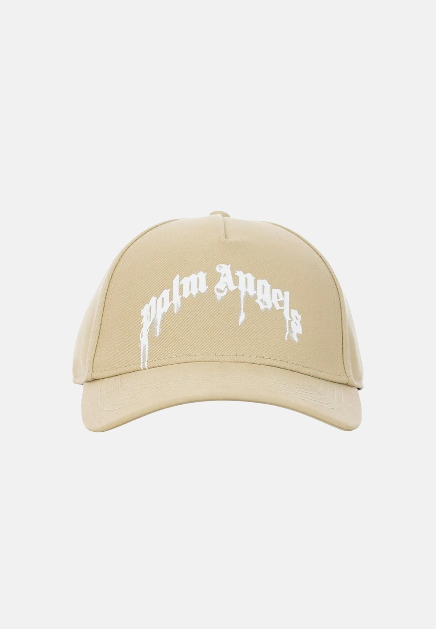 PALM ANGELS Cappello con visiera beige per uomo e donna con logo maxi BL00COZ0975 BE PALM ANGELS