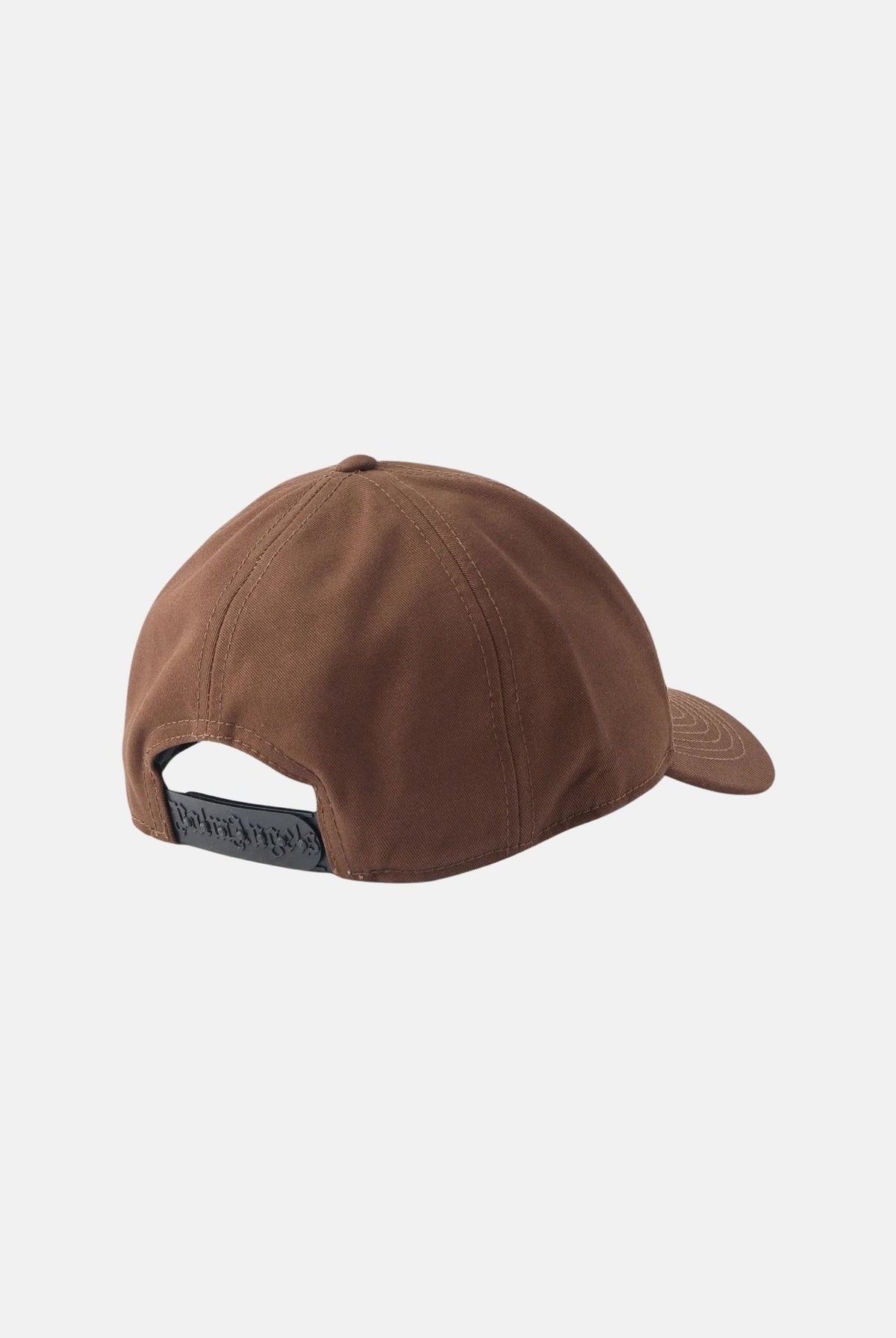 PALM ANGELS Cappello baseball CLASSIC LOGO Brown off white marrone per uomo e donna, in cotone con logo bianco ricamato e visiera curva. BL00COZ1113 V4 PALM ANGELS