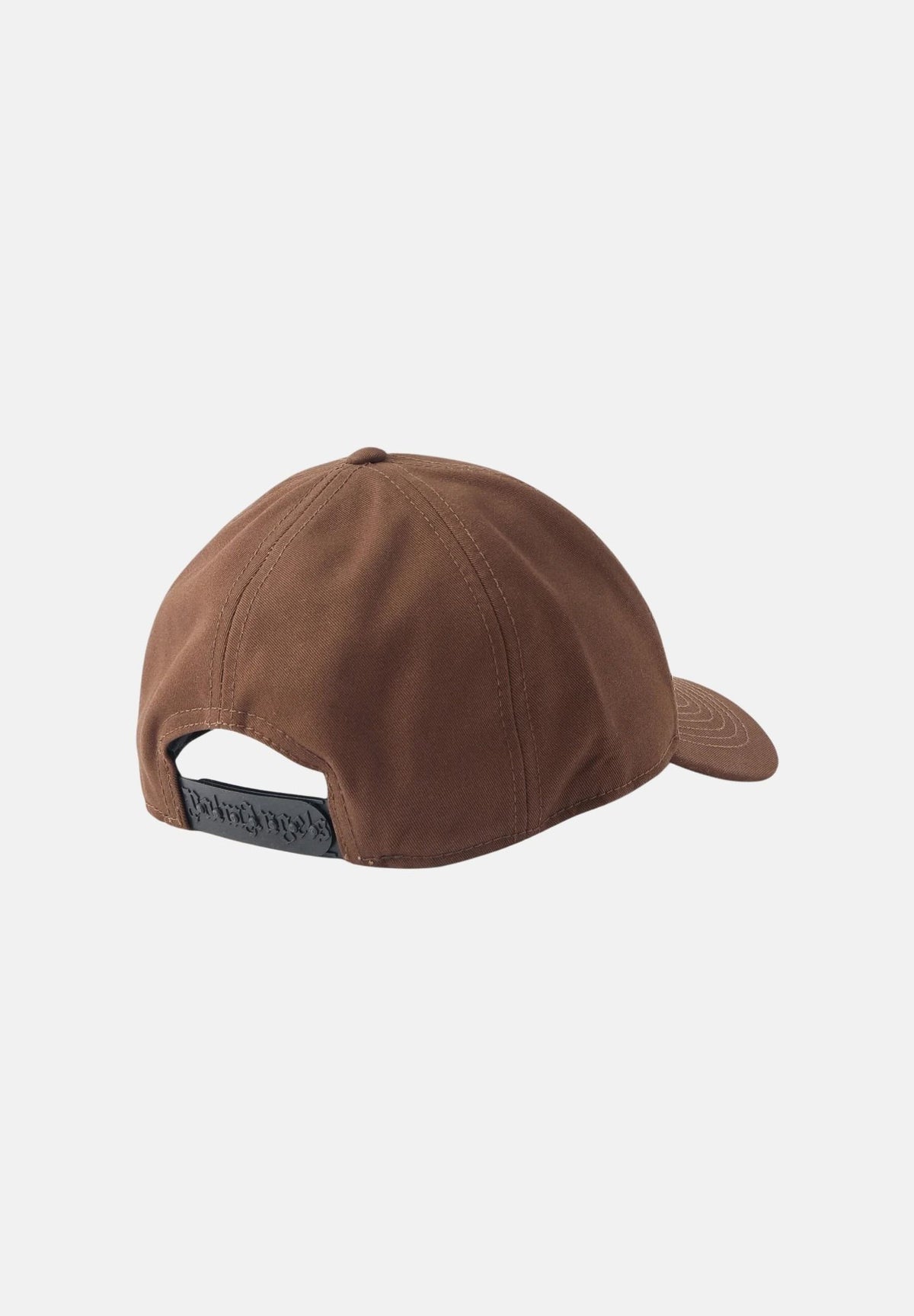 PALM ANGELS Cappello baseball CLASSIC LOGO Brown off white marrone per uomo e donna, in cotone con logo bianco ricamato e visiera curva. BL00COZ1113 V4 PALM ANGELS