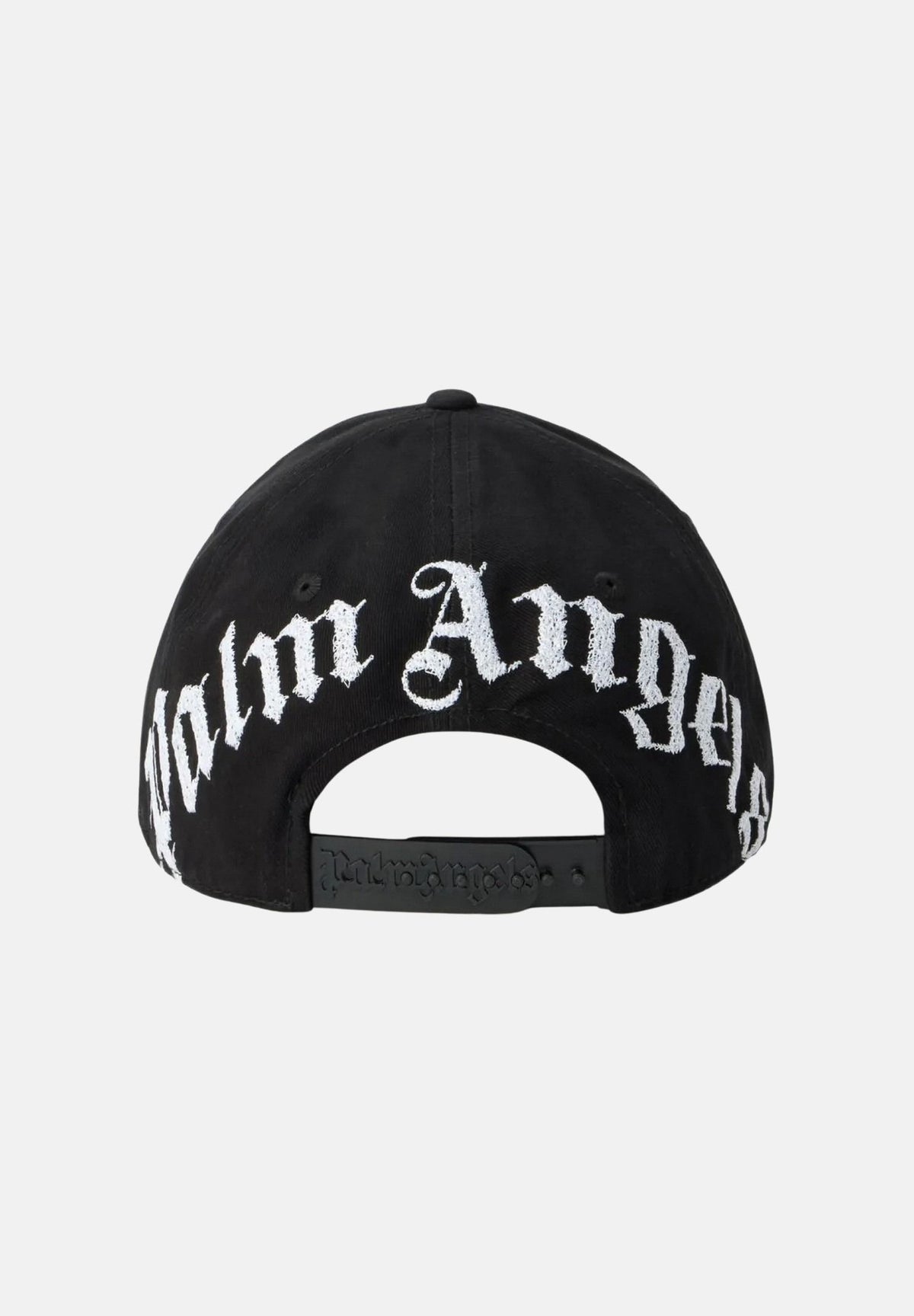 PALM ANGELS Cappello baseball Black off white nero per uomo e donna, con corona a pannelli, visiera curva e design essenziale. BL00COZ1117 V1 PALM ANGELS