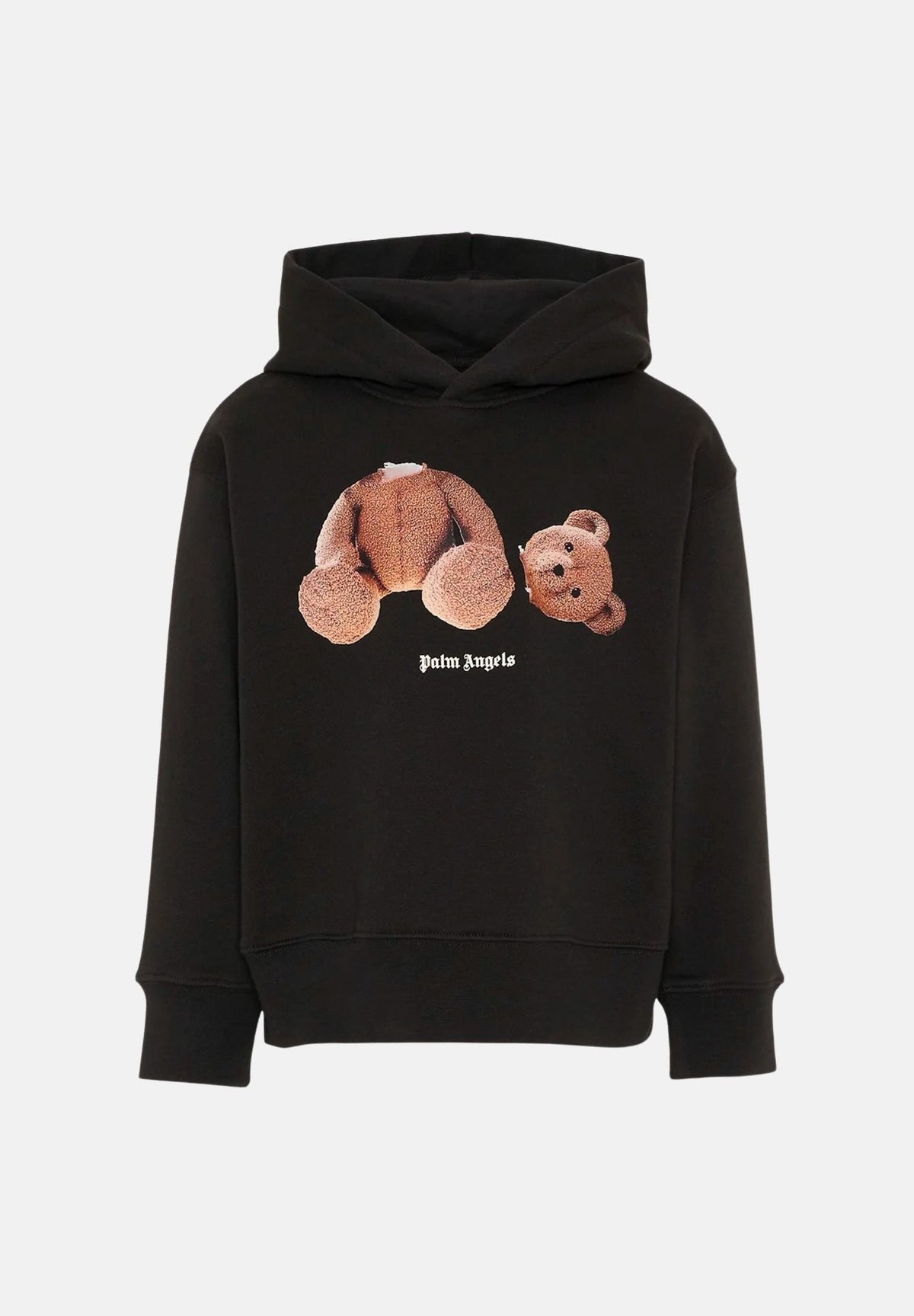 PALM ANGELS Felpa con cappuccio nera per donna, ragazza e bambina con stampa iconica bear F6PAJBHS059 110 PALM ANGELS
